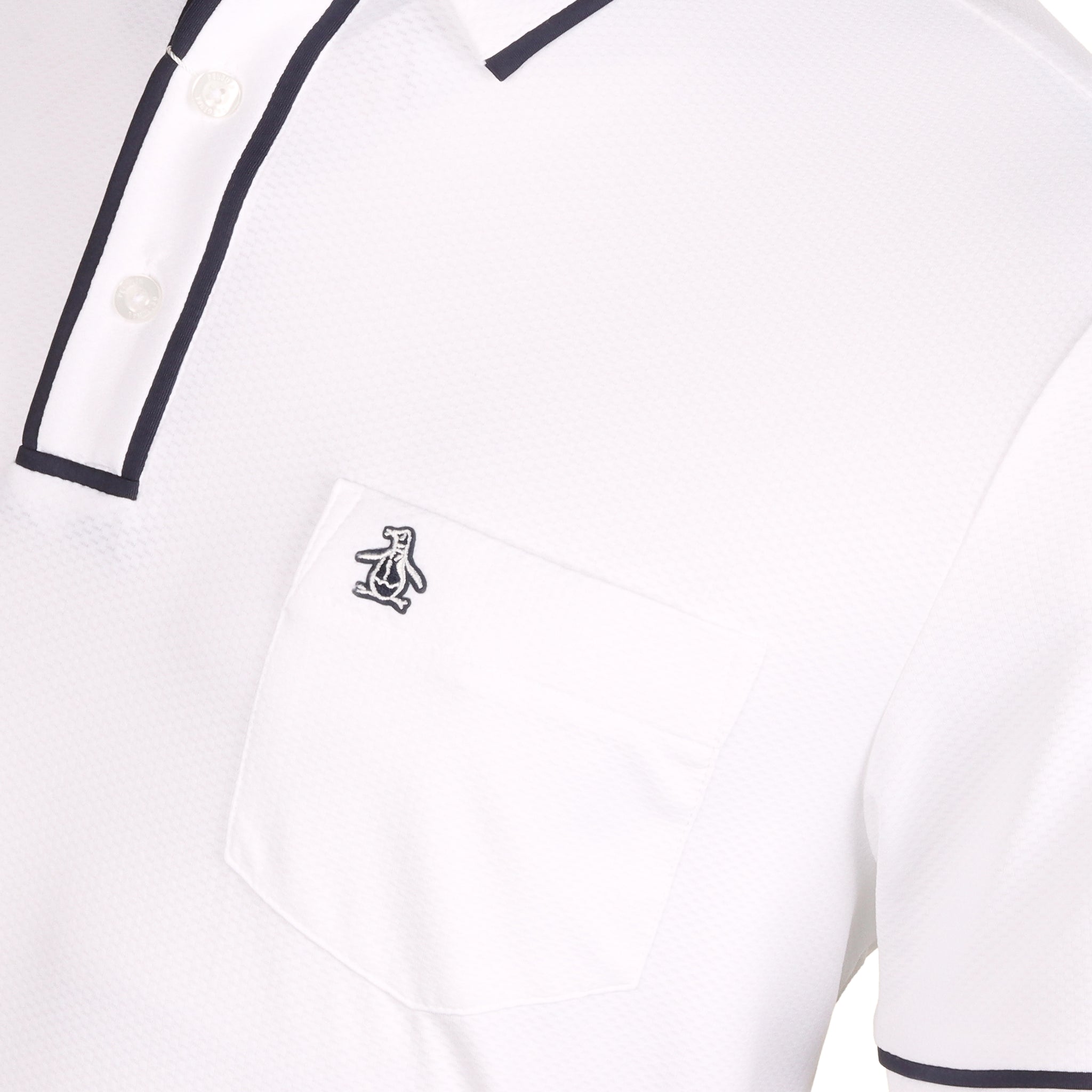 Original Penguin Golf The Technical Earl Polo Shirt Bright White 118