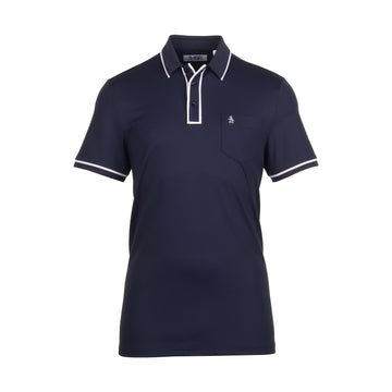 Original Penguin Golf The Technical Earl Polo Shirt Black Iris 417
