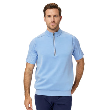 Oscar Jacobson Drew Sleeveless 1/4 Zip Pullover