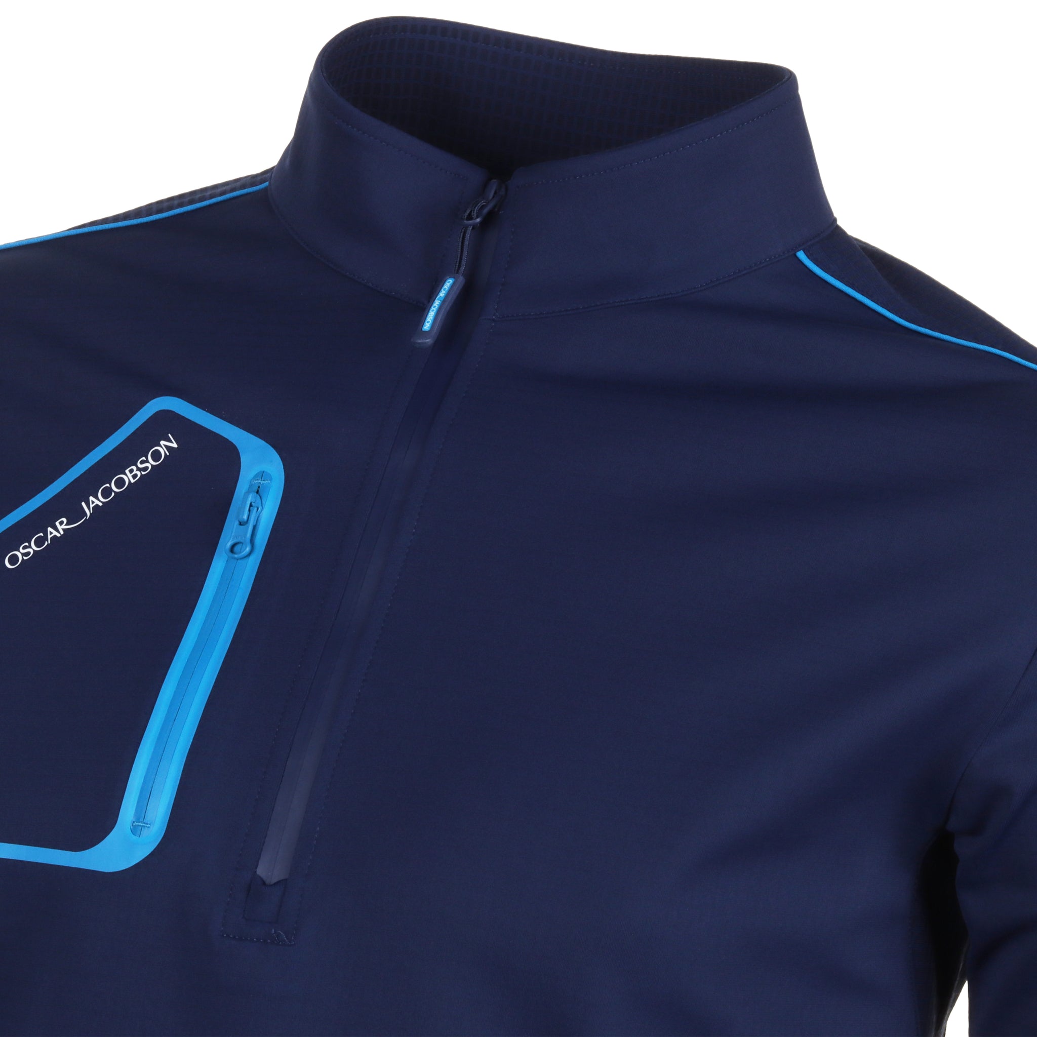 Oscar Jacobson Hastings Pullover Navy/Cobalt