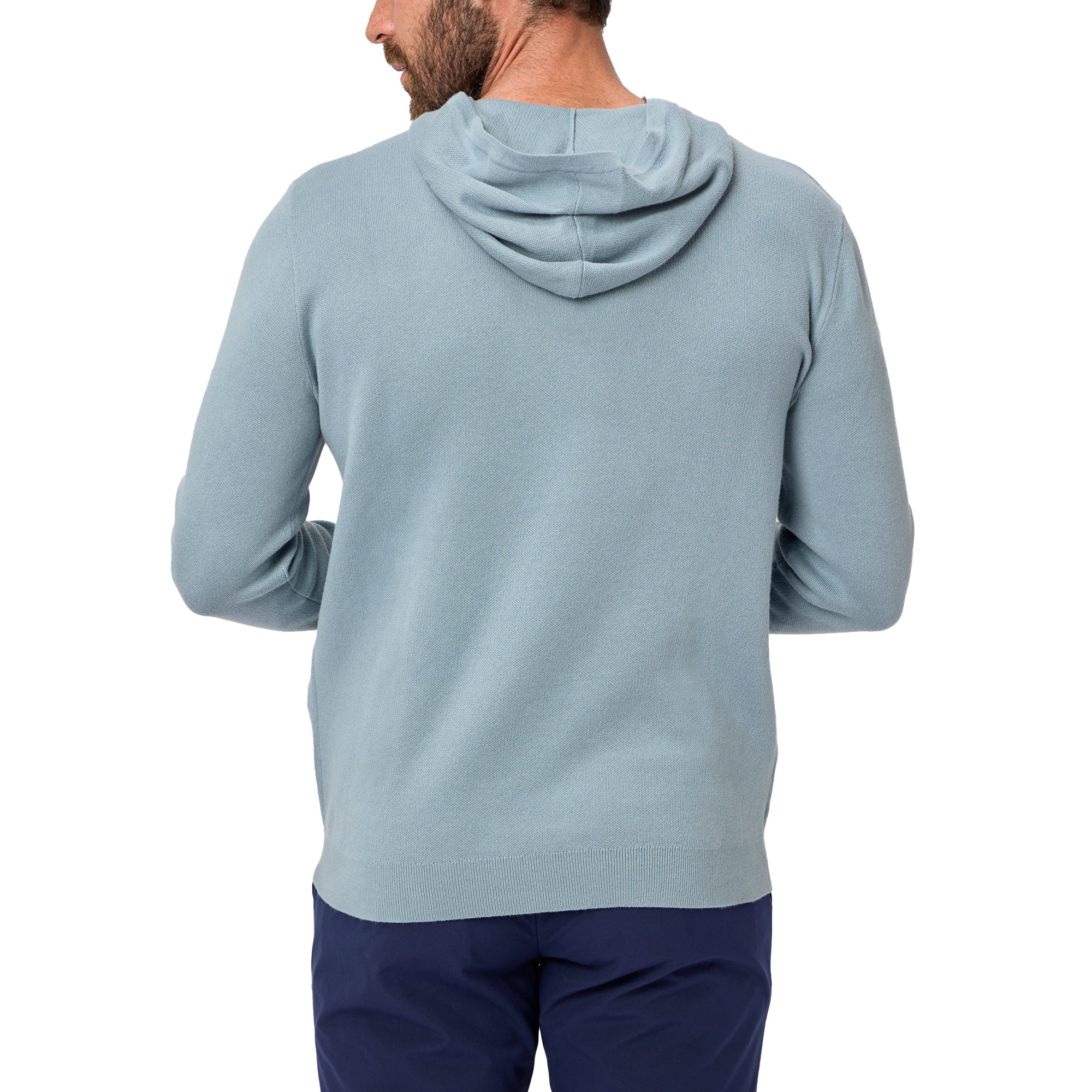 Oscar Jacobson Kennedy Hooded Golf Pullover - Skyway - OJKNT0304-Skyway ...