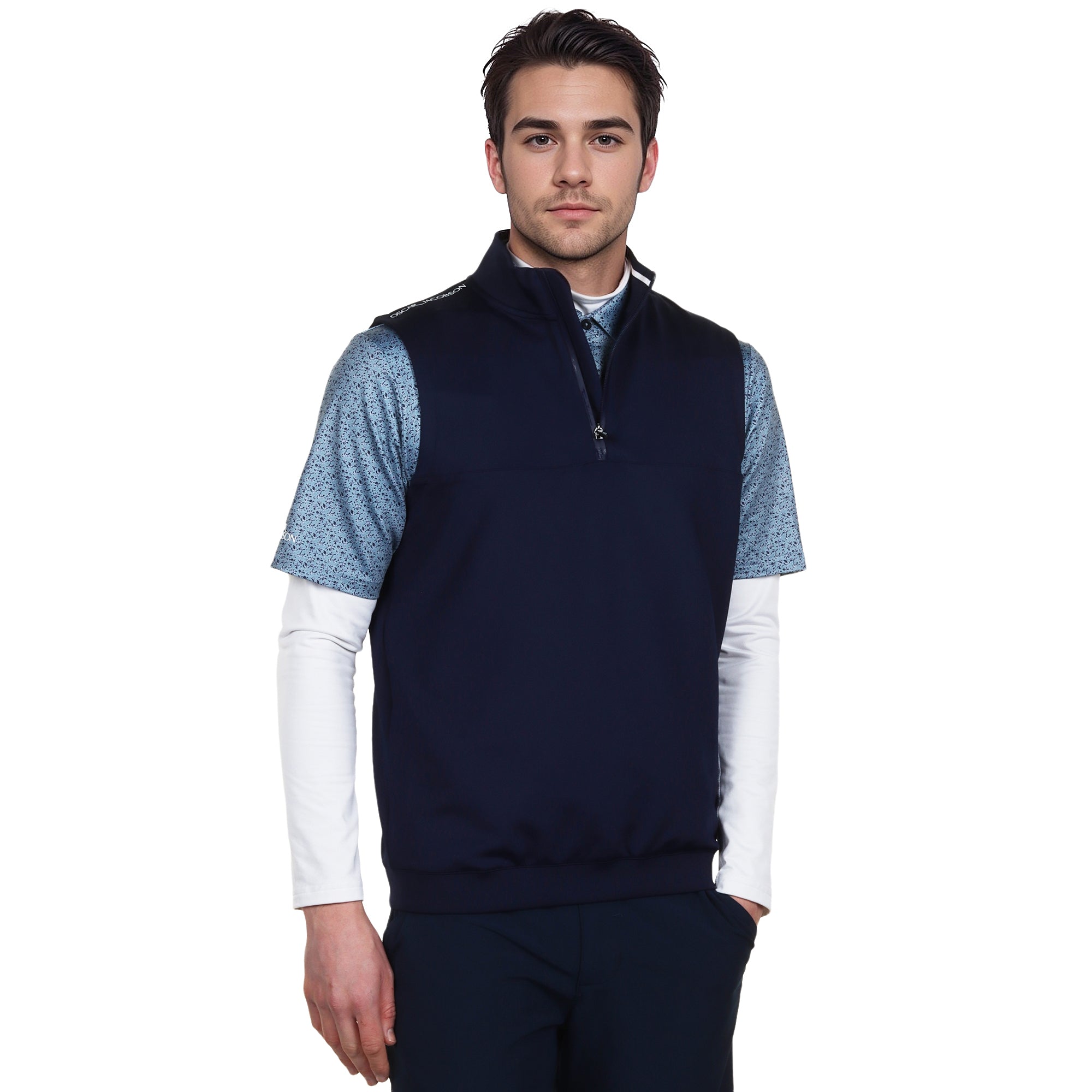 Oscar Jacobson Westland Sleeveless Pullover