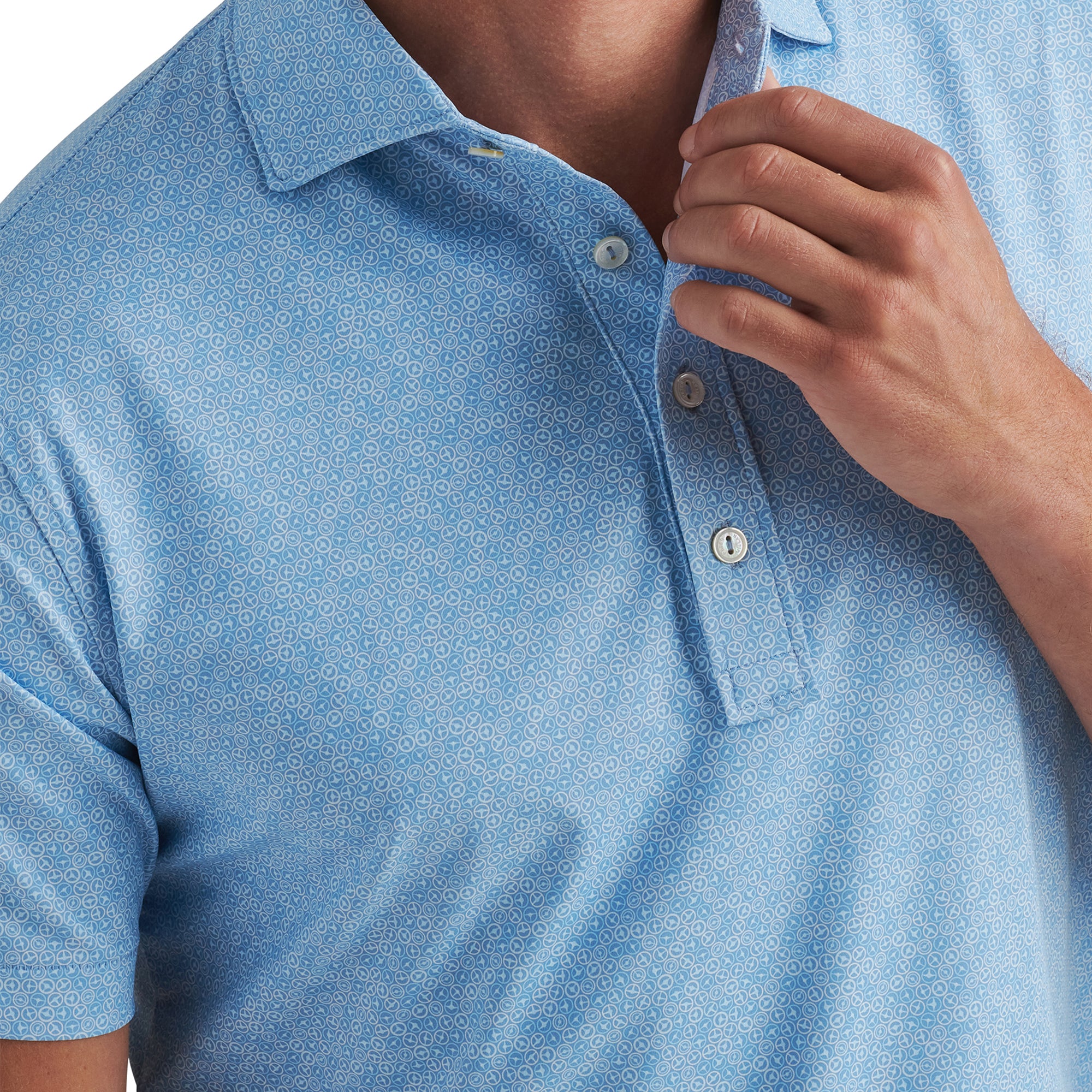 Peter Millar Avenue Performance Jersey Shirt Angelite