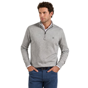 Peter Millar Canton Stripe 1/4 Zip Golf Sweater
