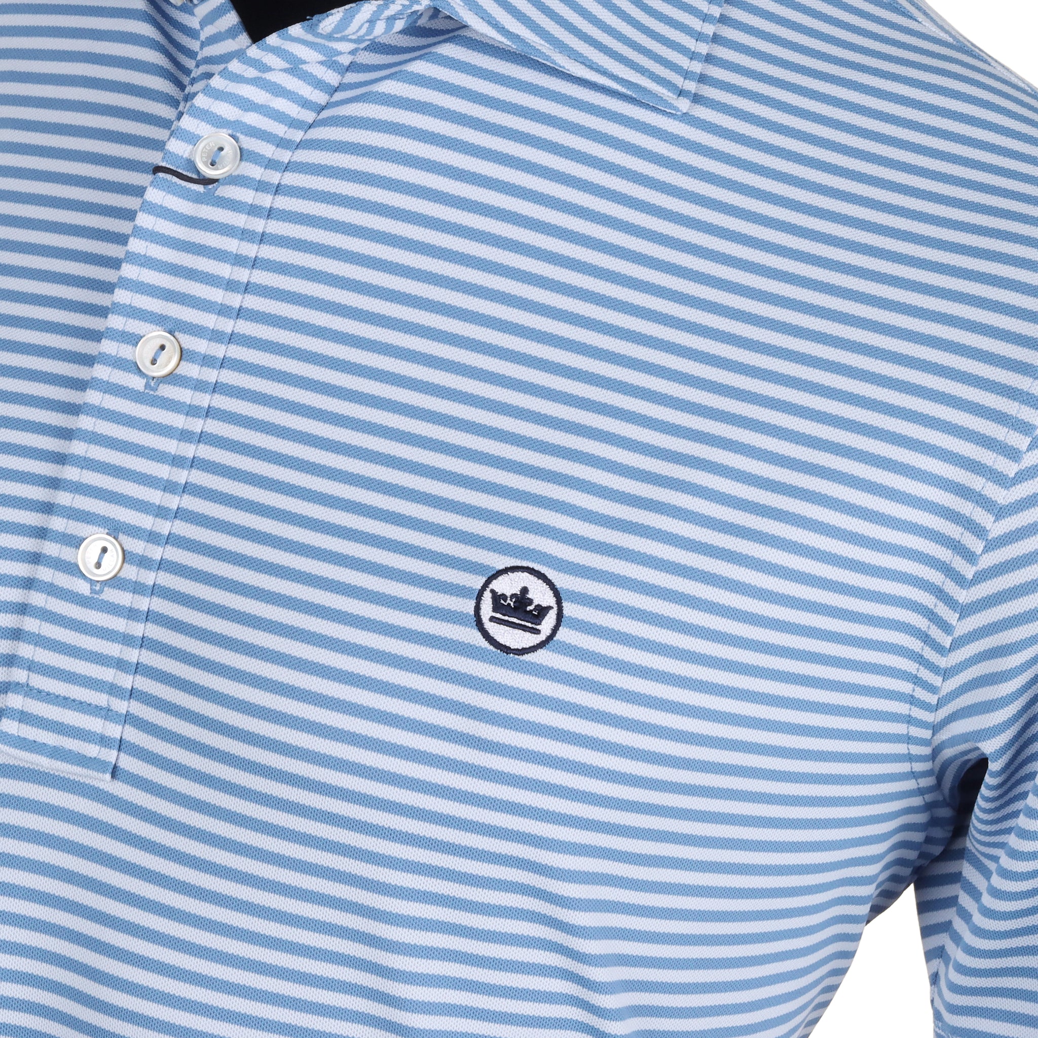 Peter Millar Mood Performance Mesh Shirt Brook Blue 
