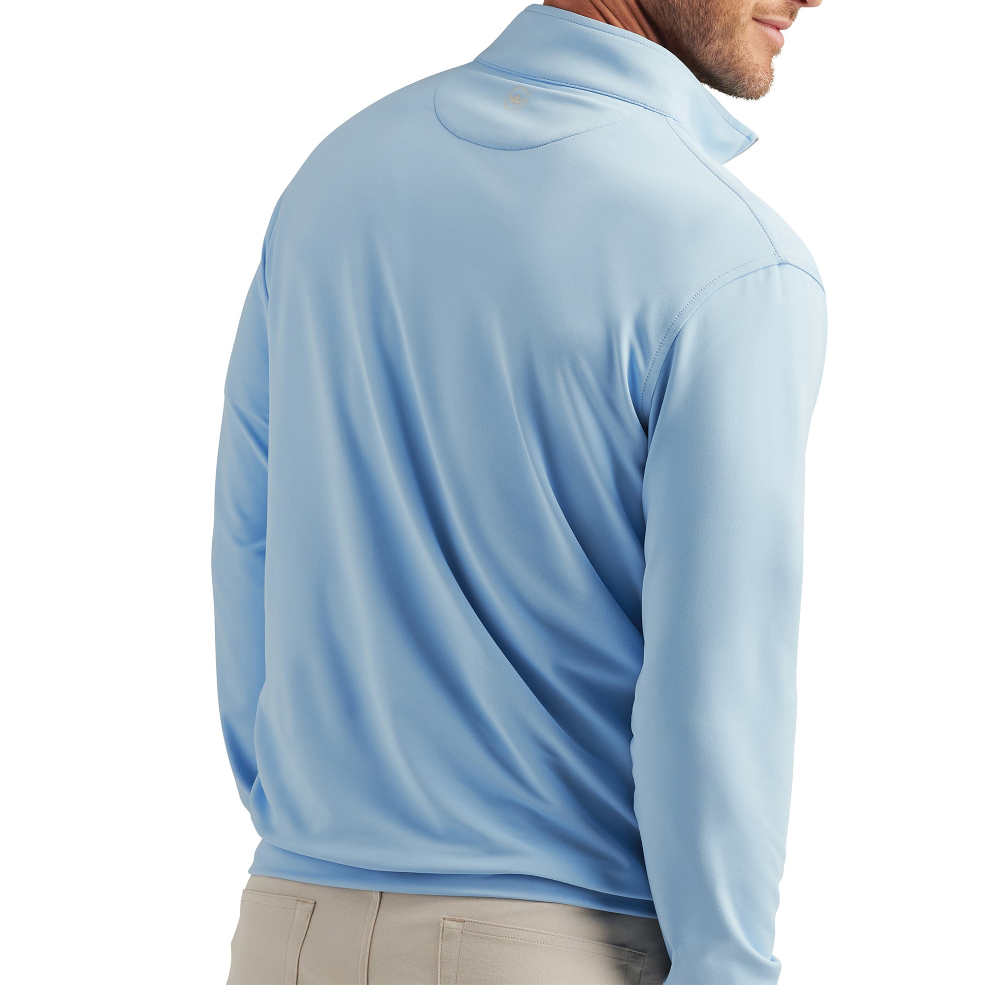 Peter Millar Perth Performance 1/4 Zip Cottage Blue 