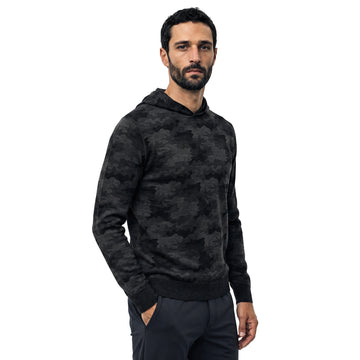 Peter Millar Reversible Camo Popover Golf Hoodie