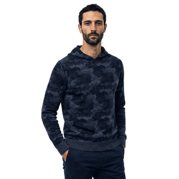Peter Millar Reversible Camo Popover Golf Hoodie