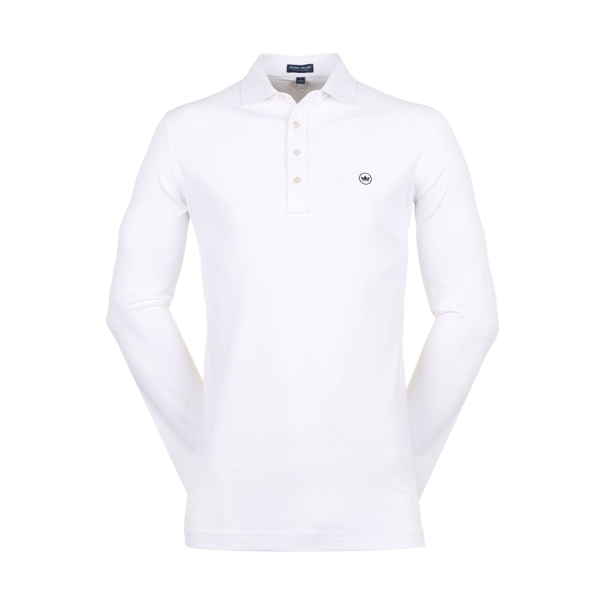 Peter Millar Soul Long Sleeve Performance Shirt White