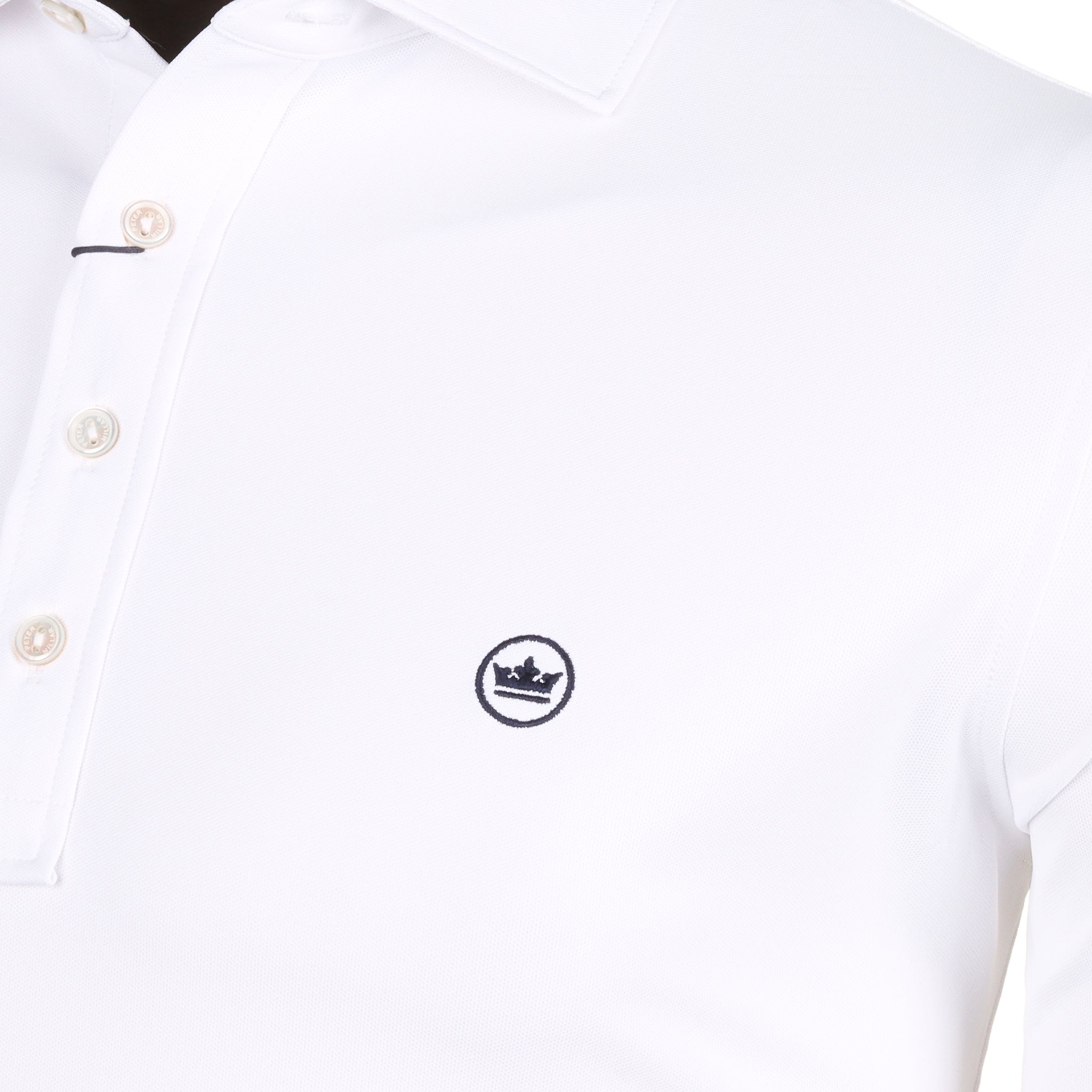 Peter Millar Soul Long Sleeve Performance Shirt White