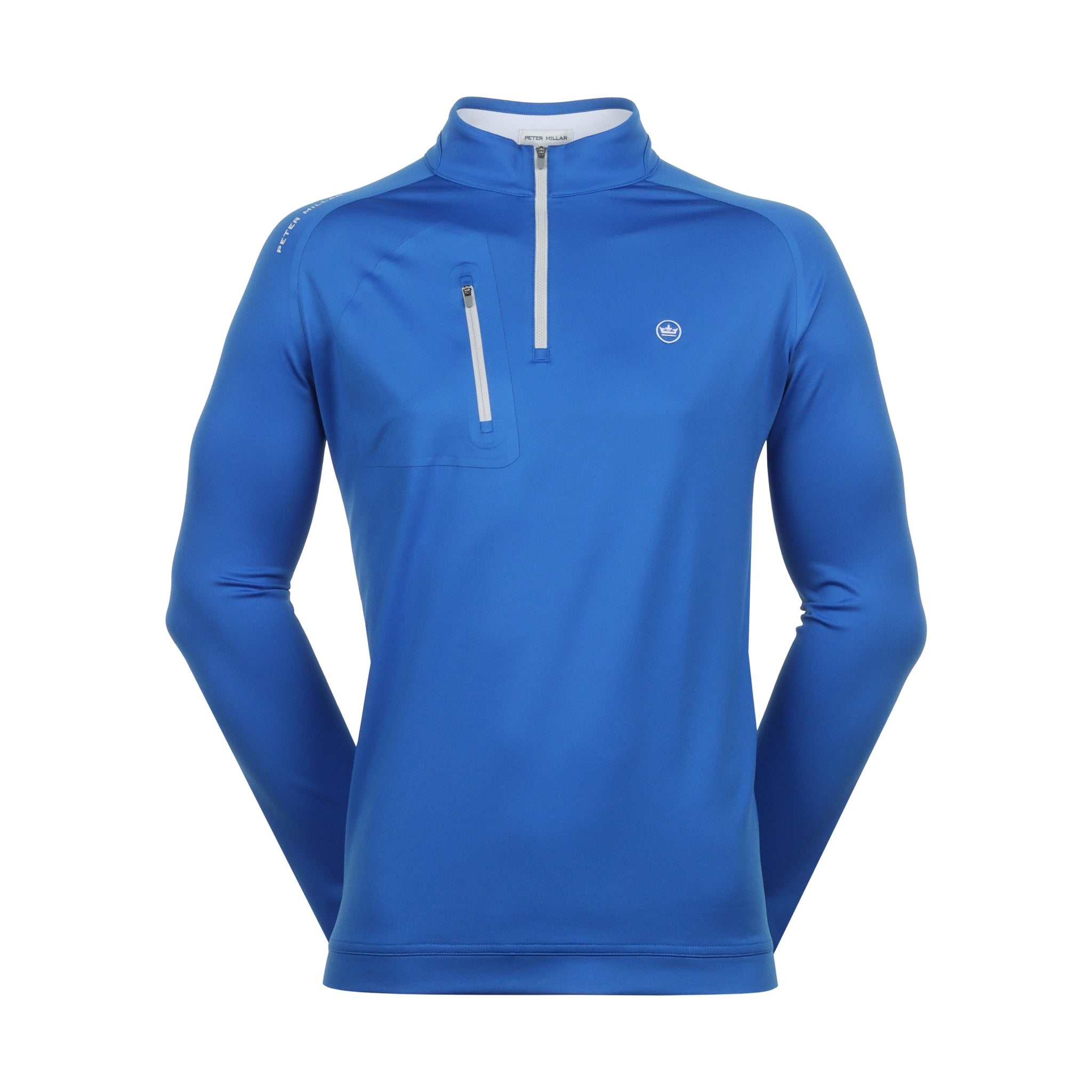 Peter Millar Verge Performance 1/4 Zip Mako Blue