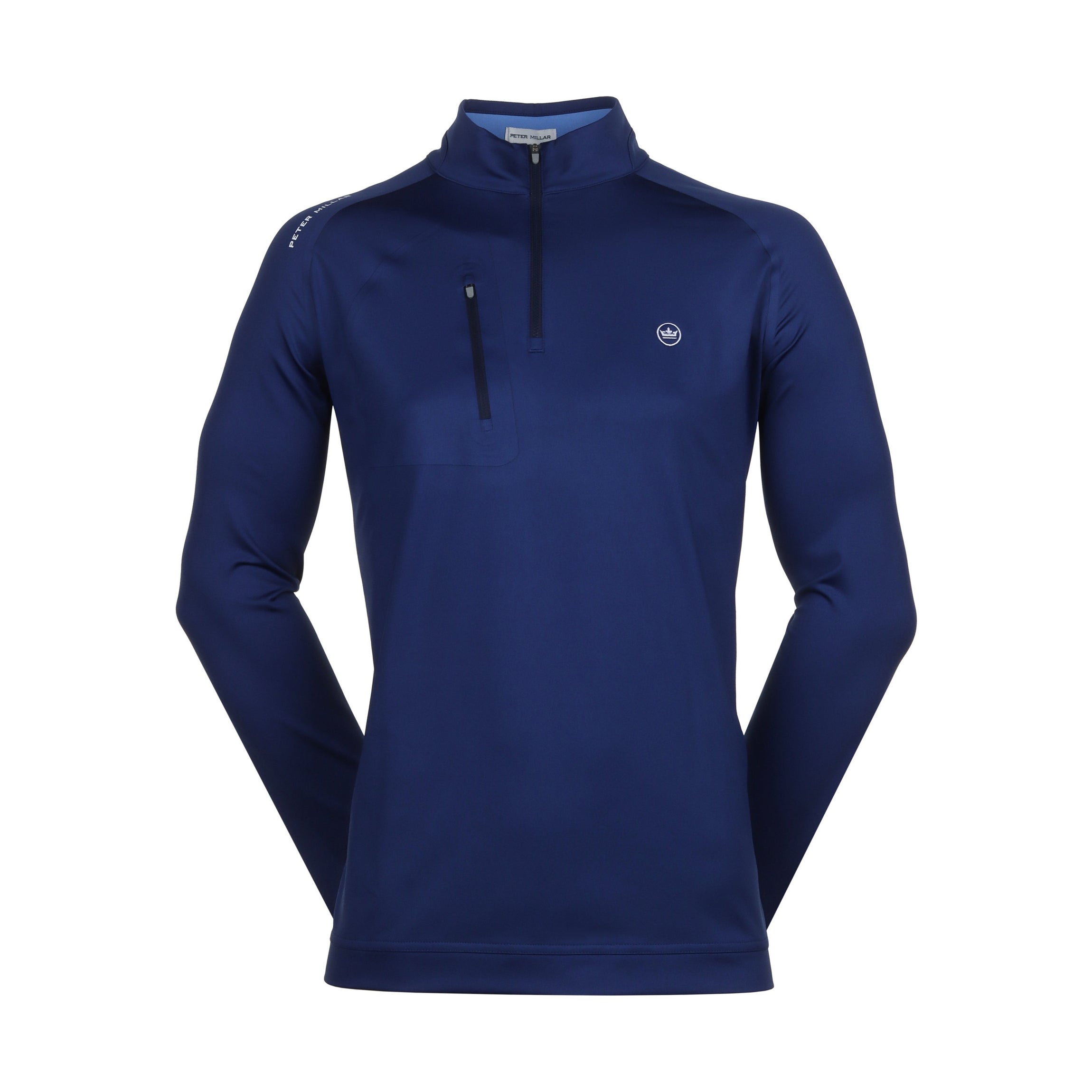 Peter Millar Verge Performance 1/4 Zip - Sport Navy - MS25EK42-SNV