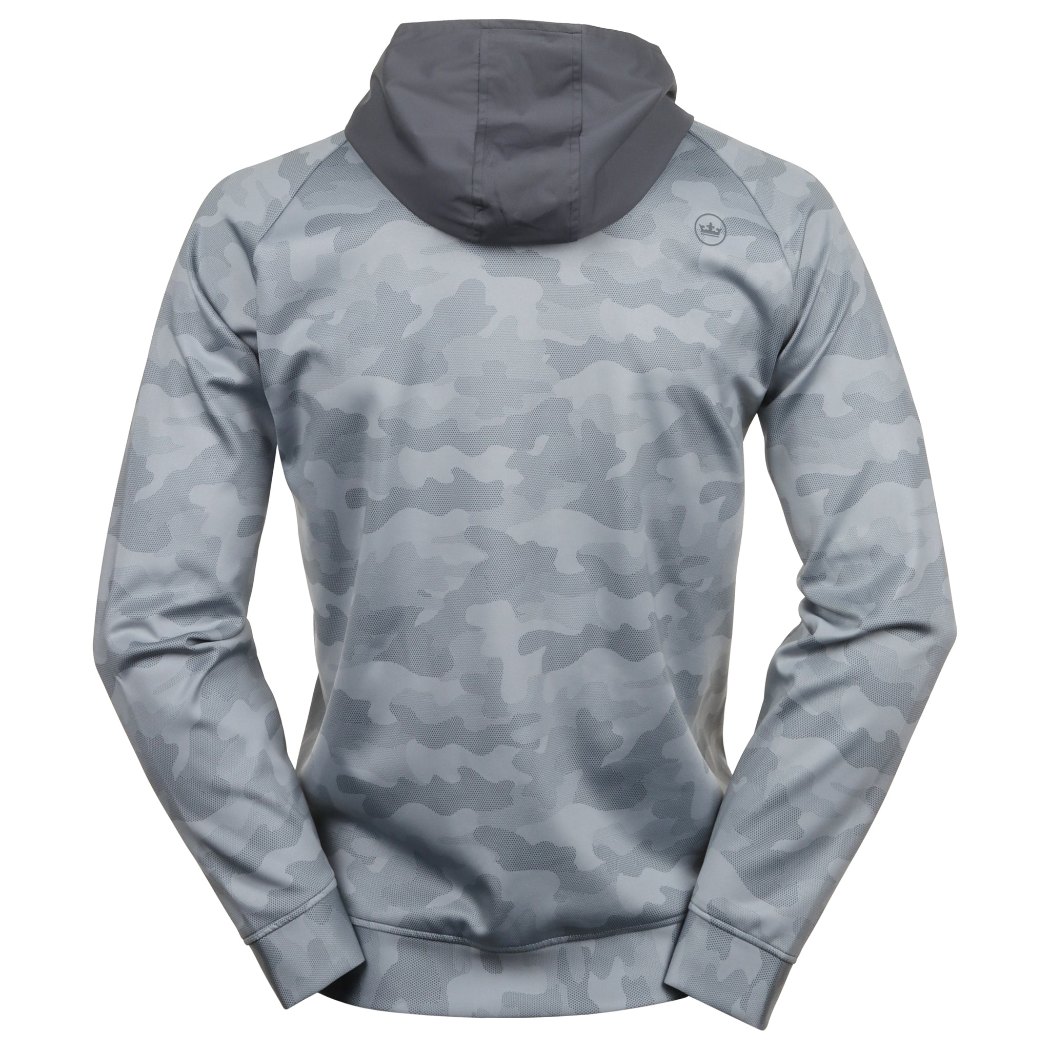 Peter Millar Weld Half Snap Hoodie Iron