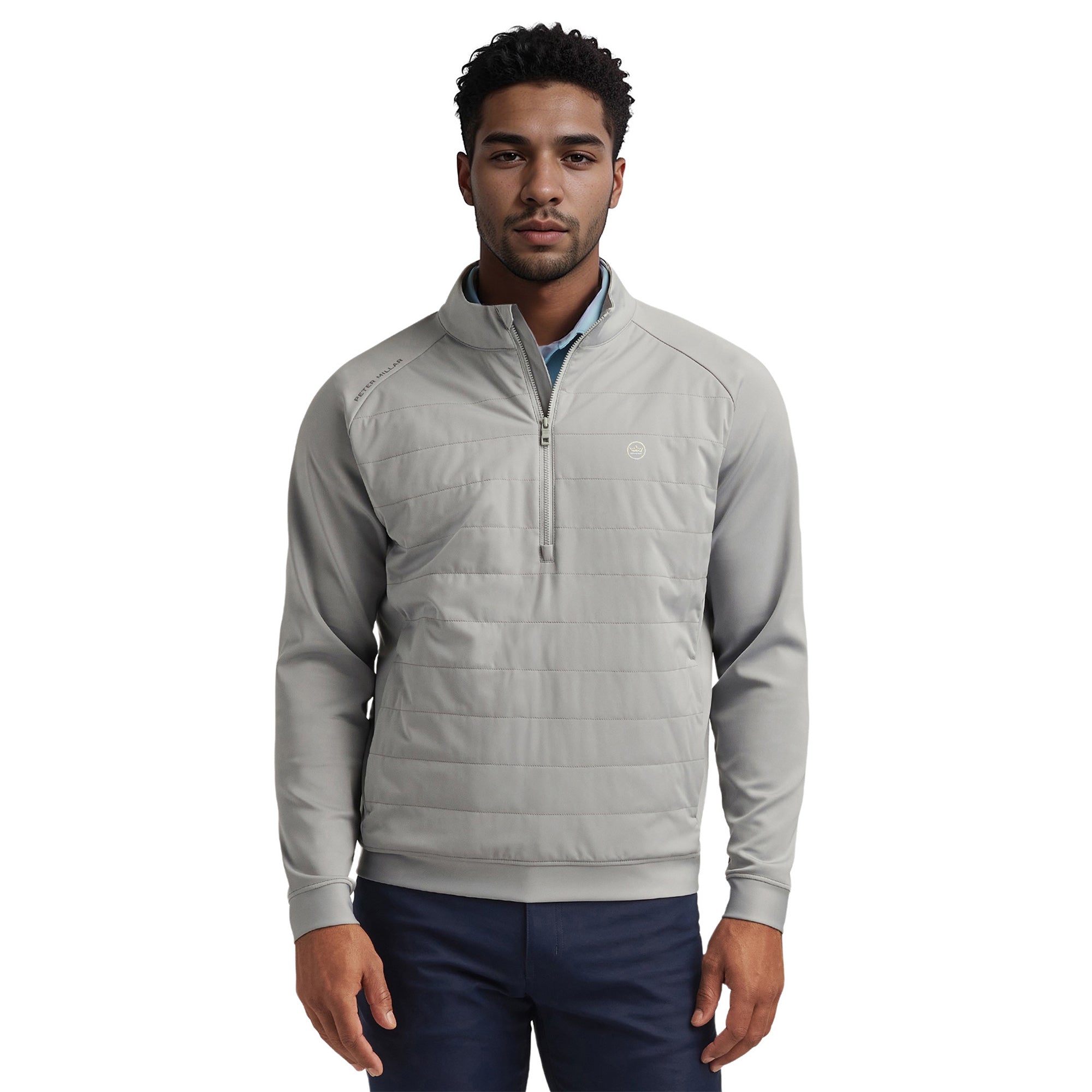 Peter Millar Weld Hybrid Half-Zip Jacket Gale