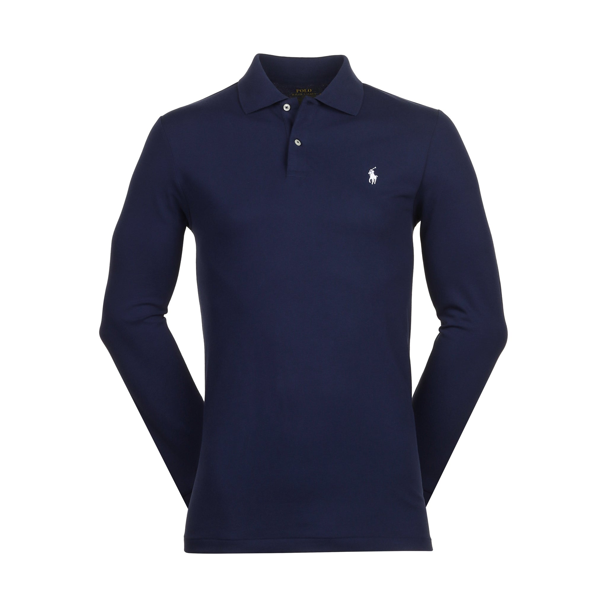 Polo Golf Ralph Lauren Stretch Pique LS Shirt Refined Navy 001