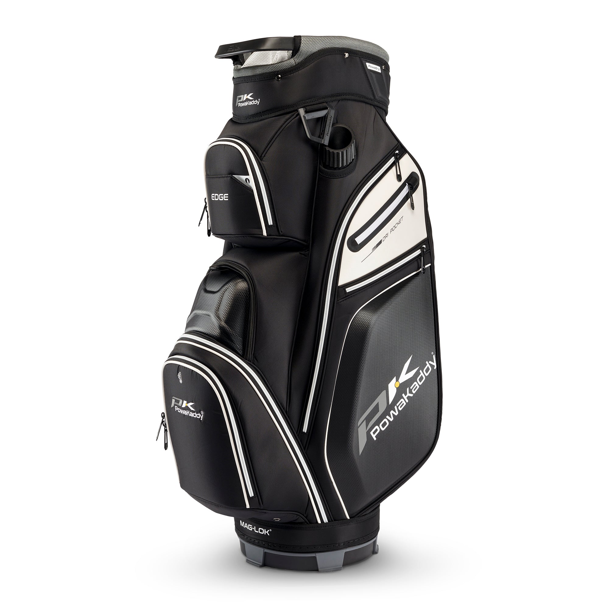 PowaKaddy Edge Cart Bag Black/White