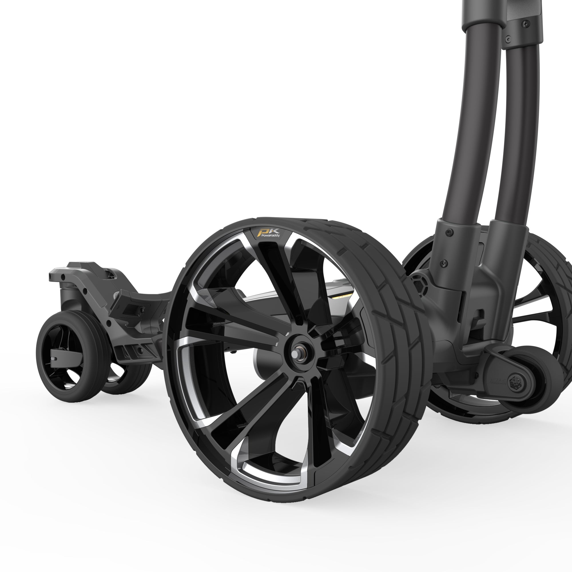 PowaKaddy RX Remote Electric Golf Trolley 2025 Stealth Matte Black