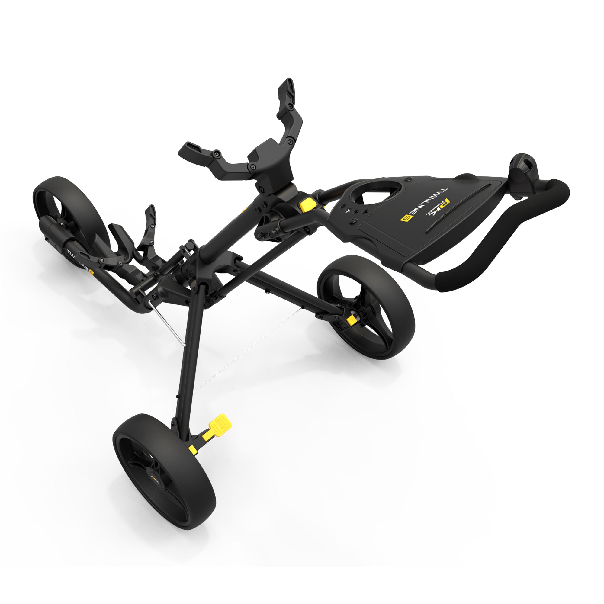 PowaKaddy Twinline 5 Lite Push Cart Trolley Black