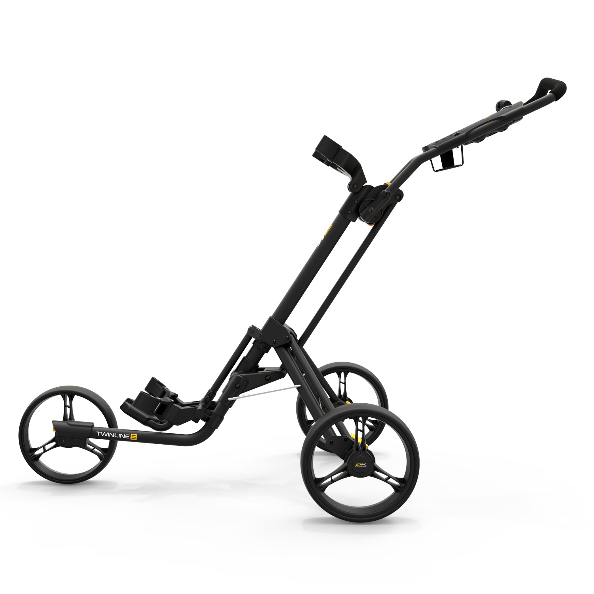 PowaKaddy Twinline 5 Lite Push Cart Trolley Black