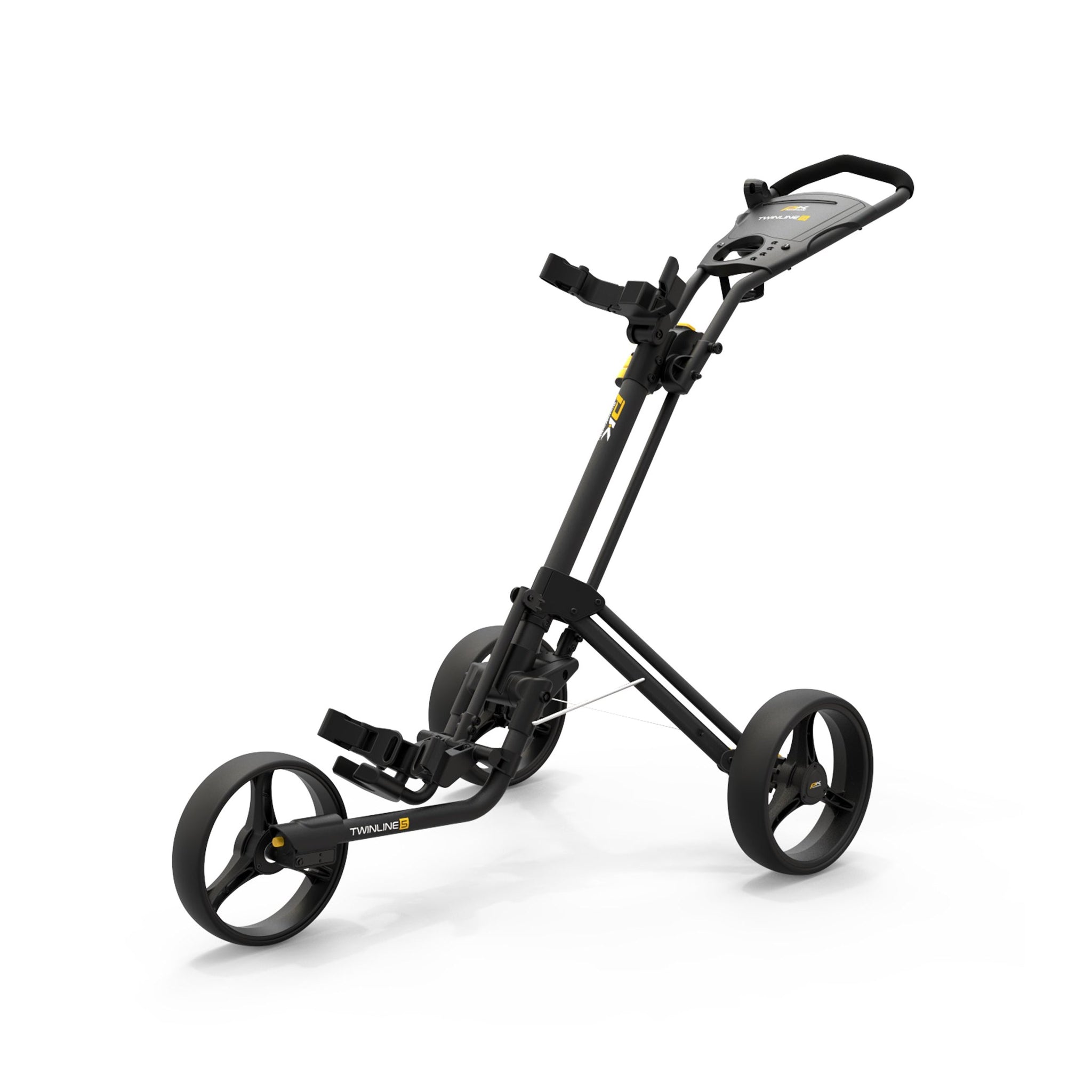 PowaKaddy Twinline 5 Lite Push Cart Trolley Black