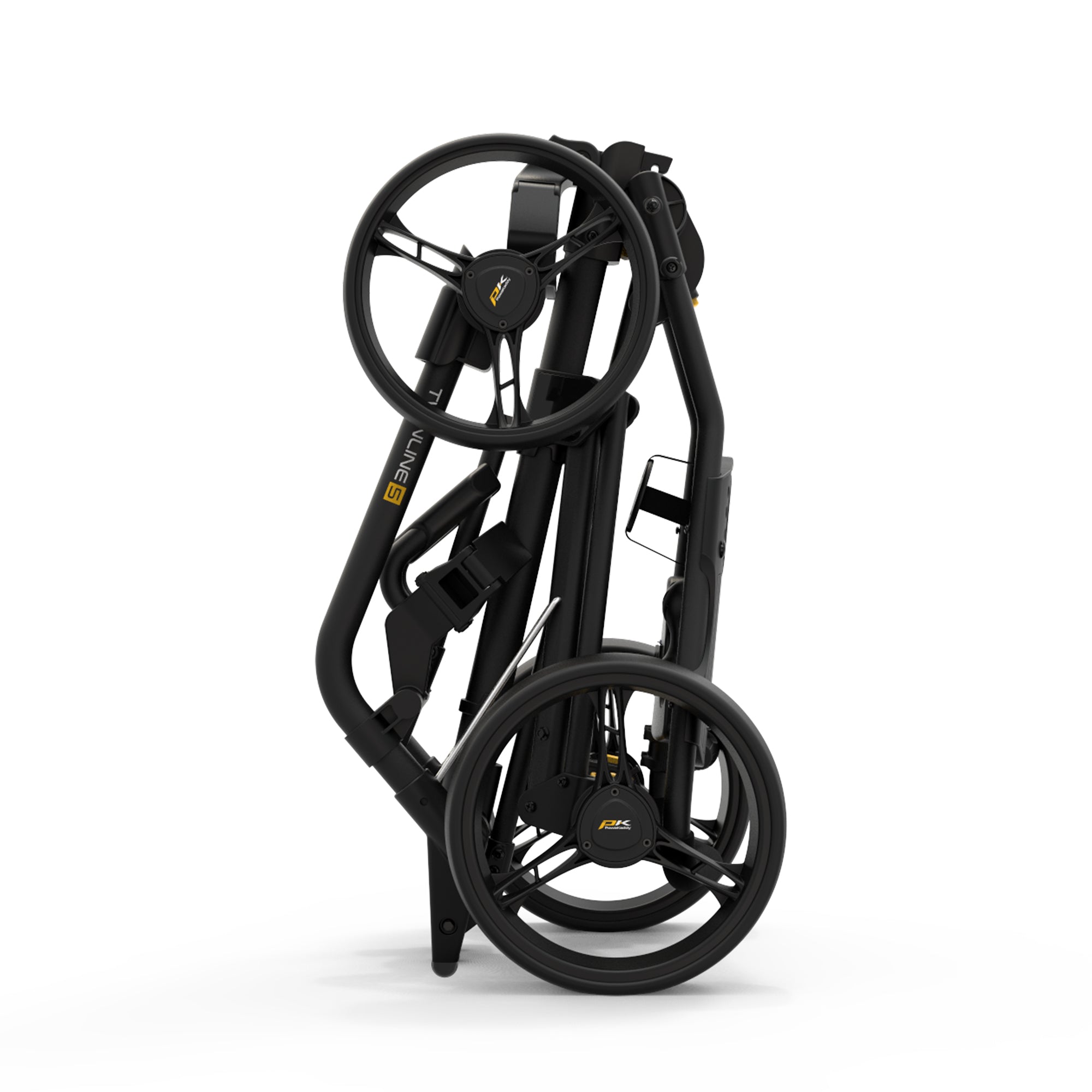 PowaKaddy Twinline 5 Lite Push Cart Trolley Black