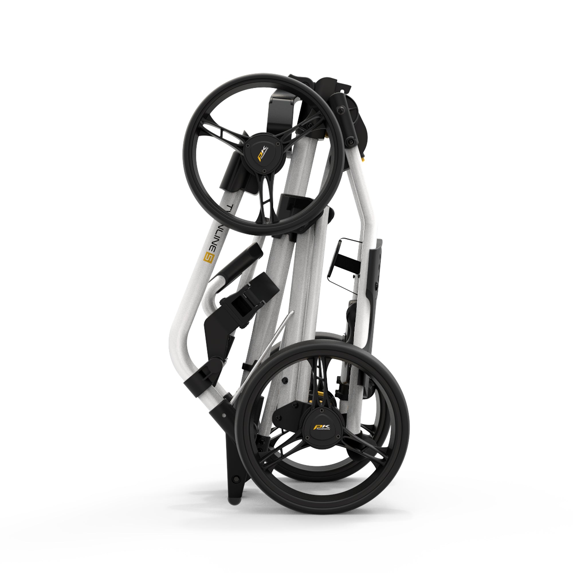 PowaKaddy Twinline 5 Lite Push Cart Trolley White
