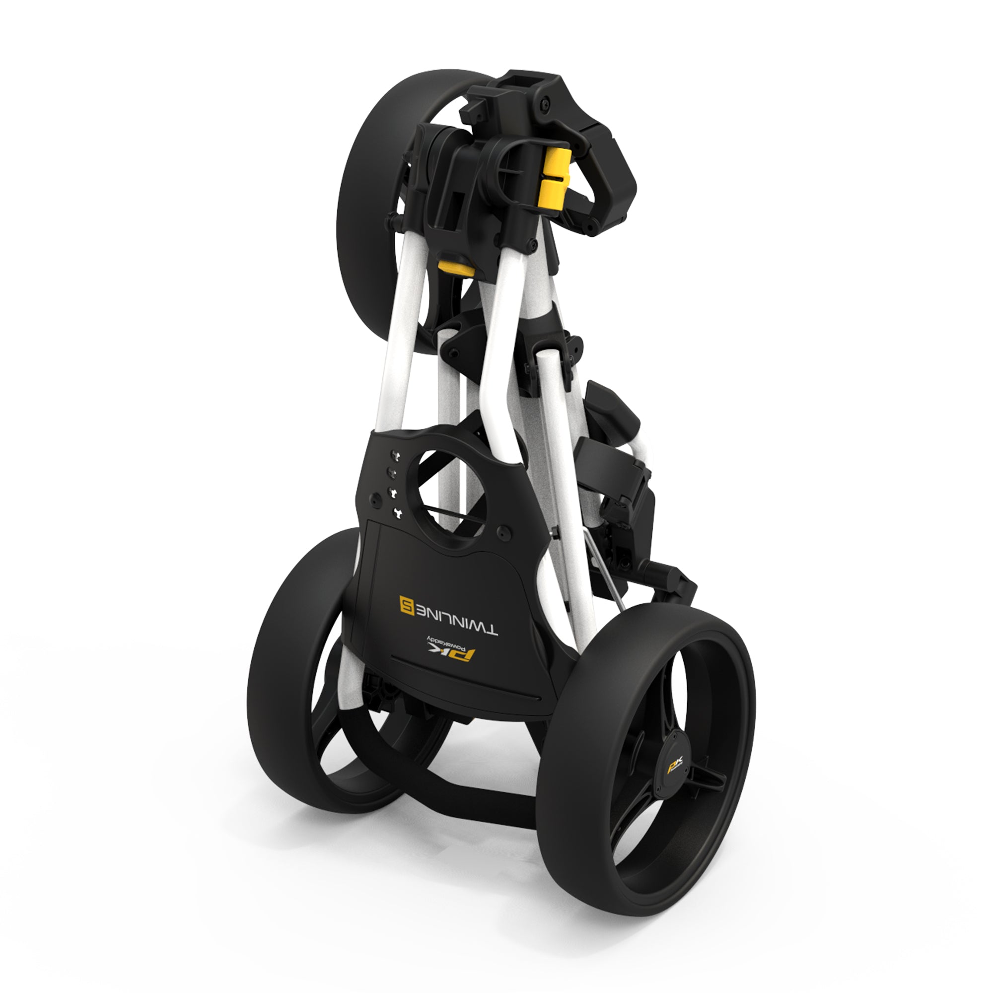 PowaKaddy Twinline 5 Lite Push Cart Trolley White
