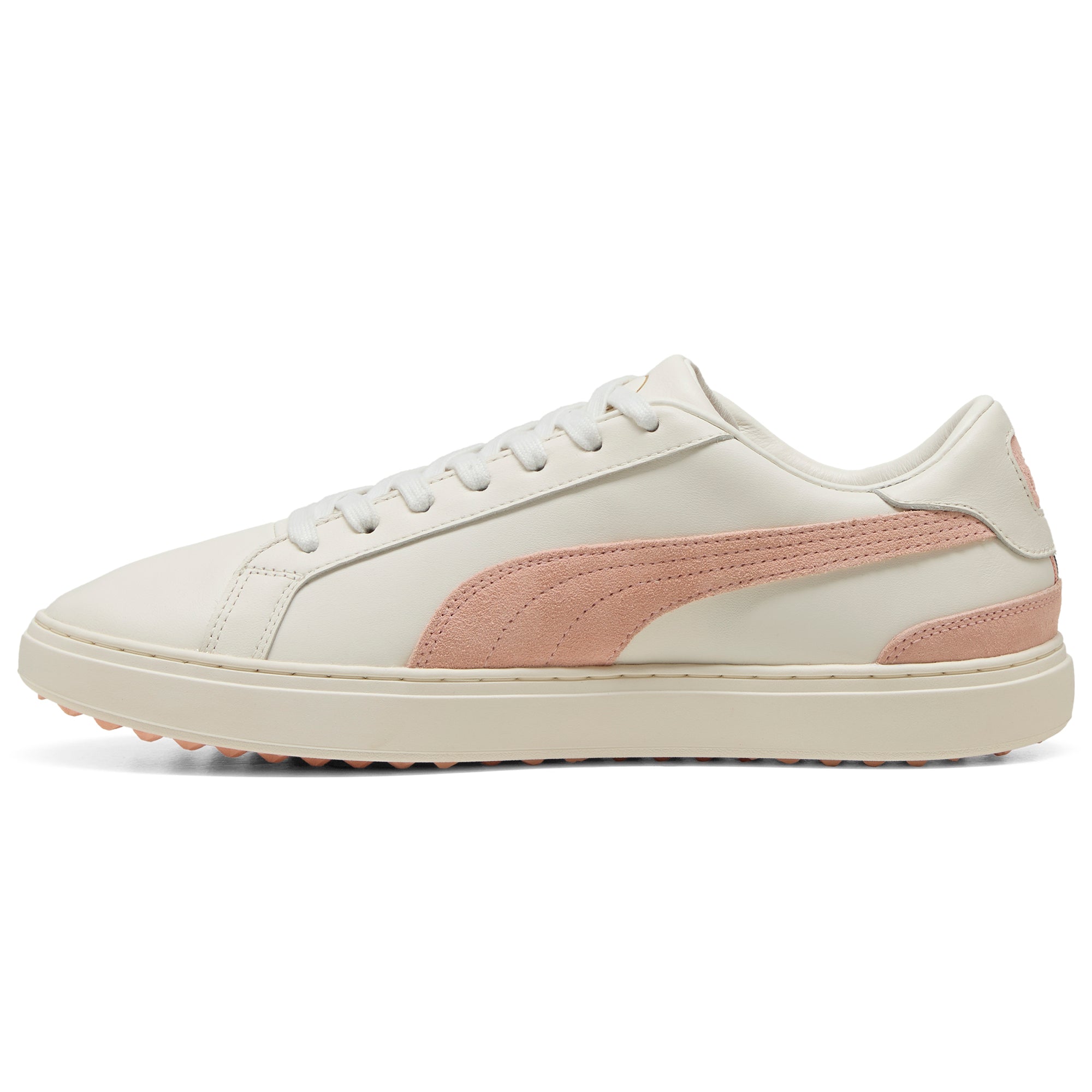 Puma Clyde G Peaches LE Golf Shoes Warm White/Tropical Peach 01