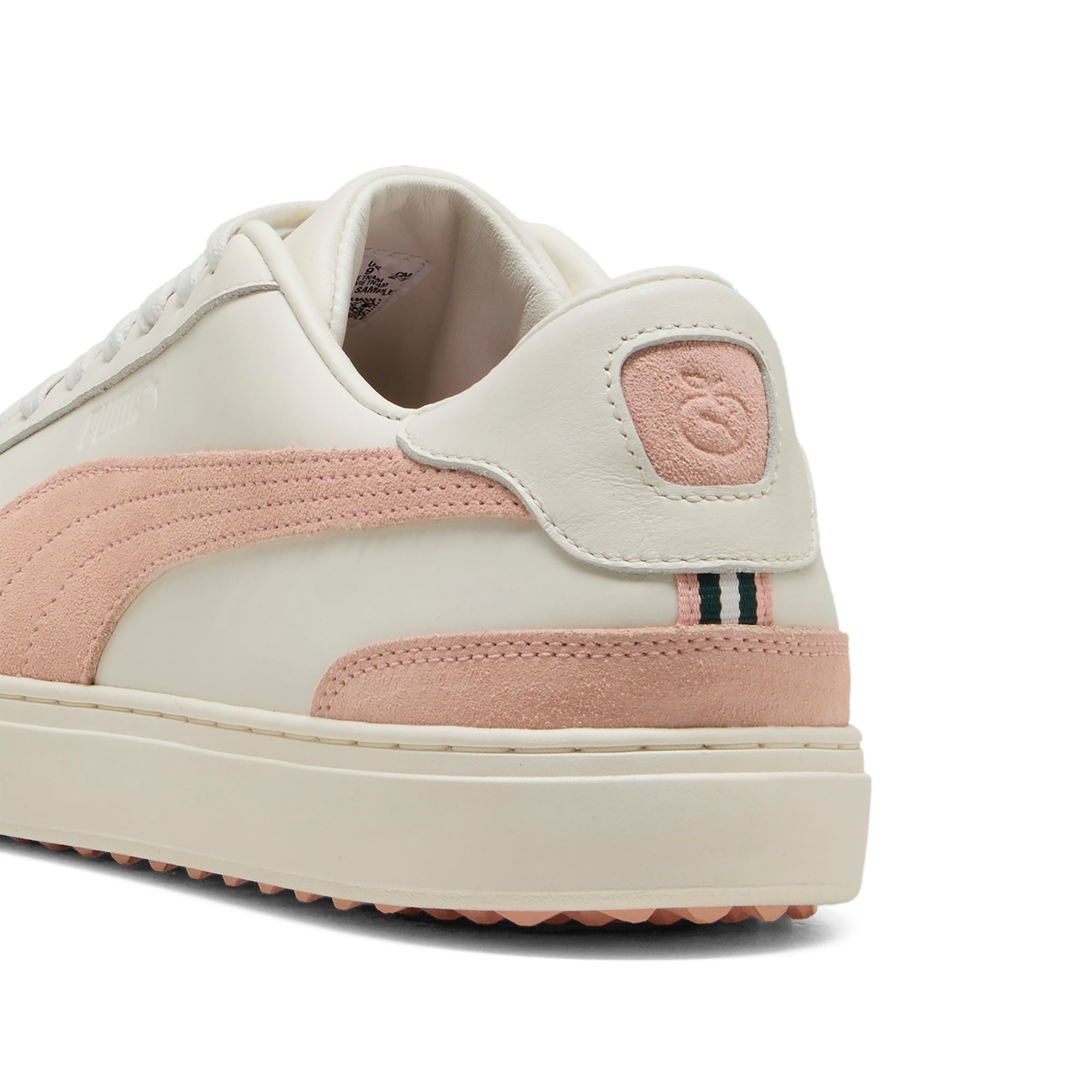 Puma Clyde G Peaches LE Golf Shoes Warm White/Tropical Peach 01