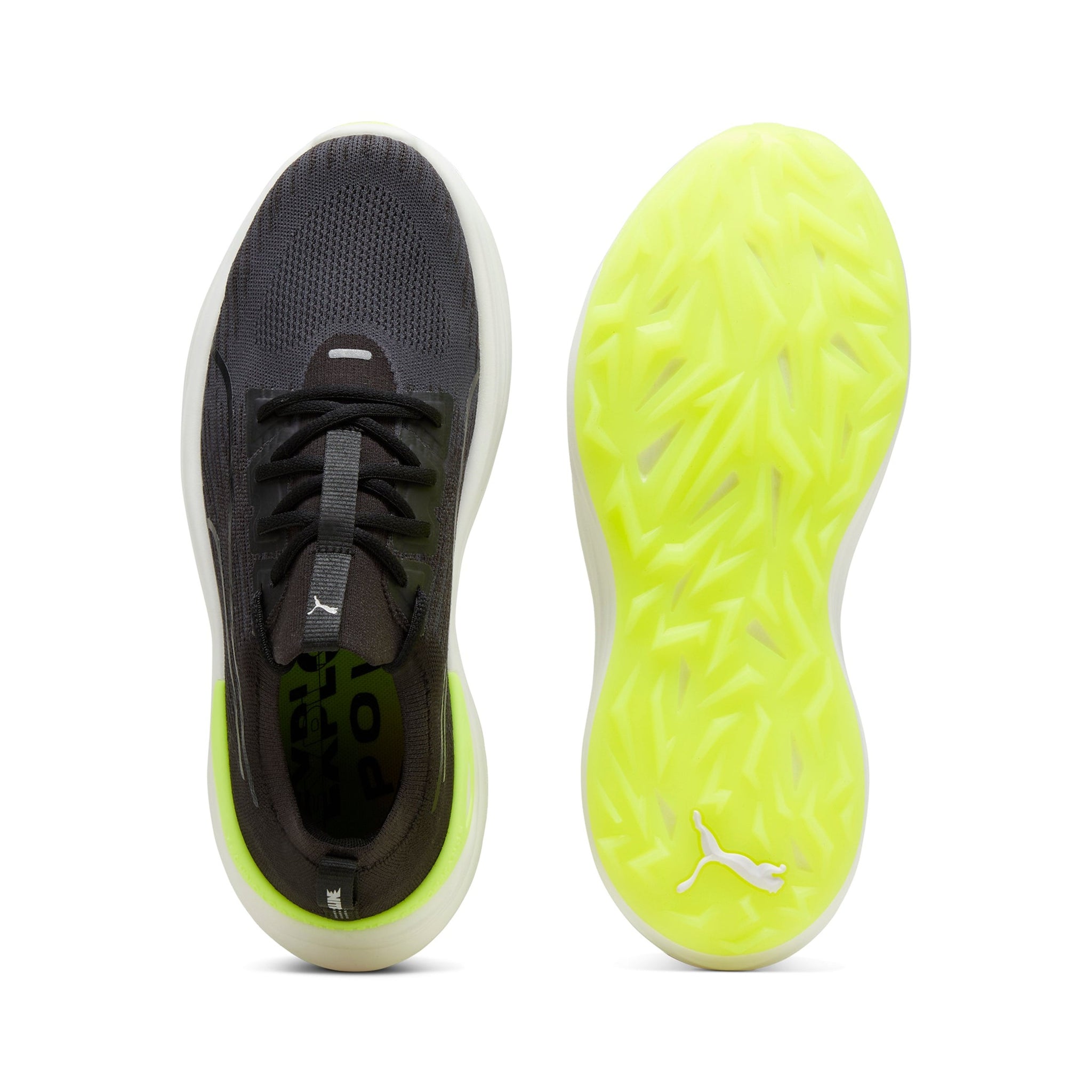 Puma Electrocat Nitro Golf Shoes Black/Grey/Fast Yellow 01