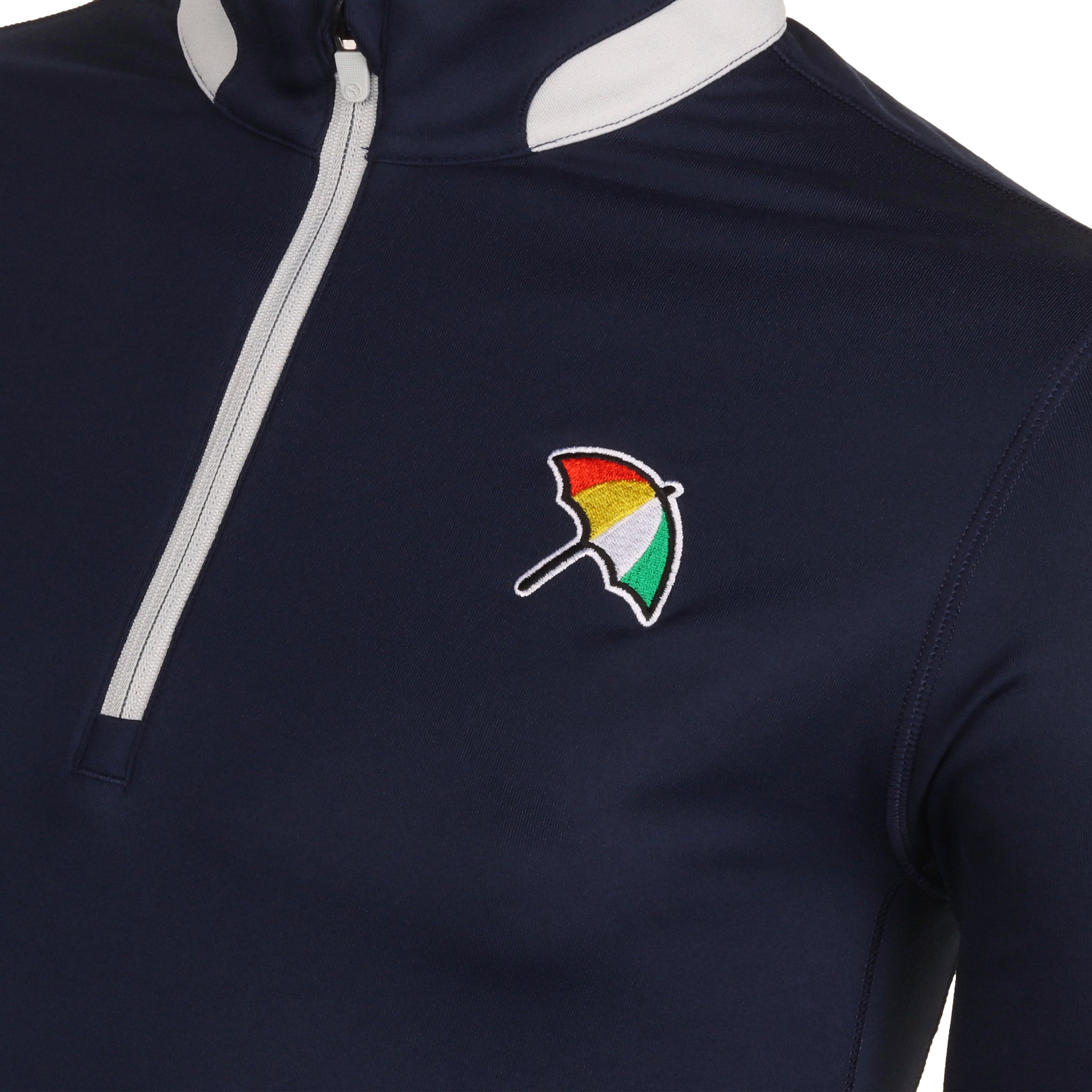 Puma Golf API Collection Lightweight 1/4 Zip Navy Blazer/Ash Grey 05
