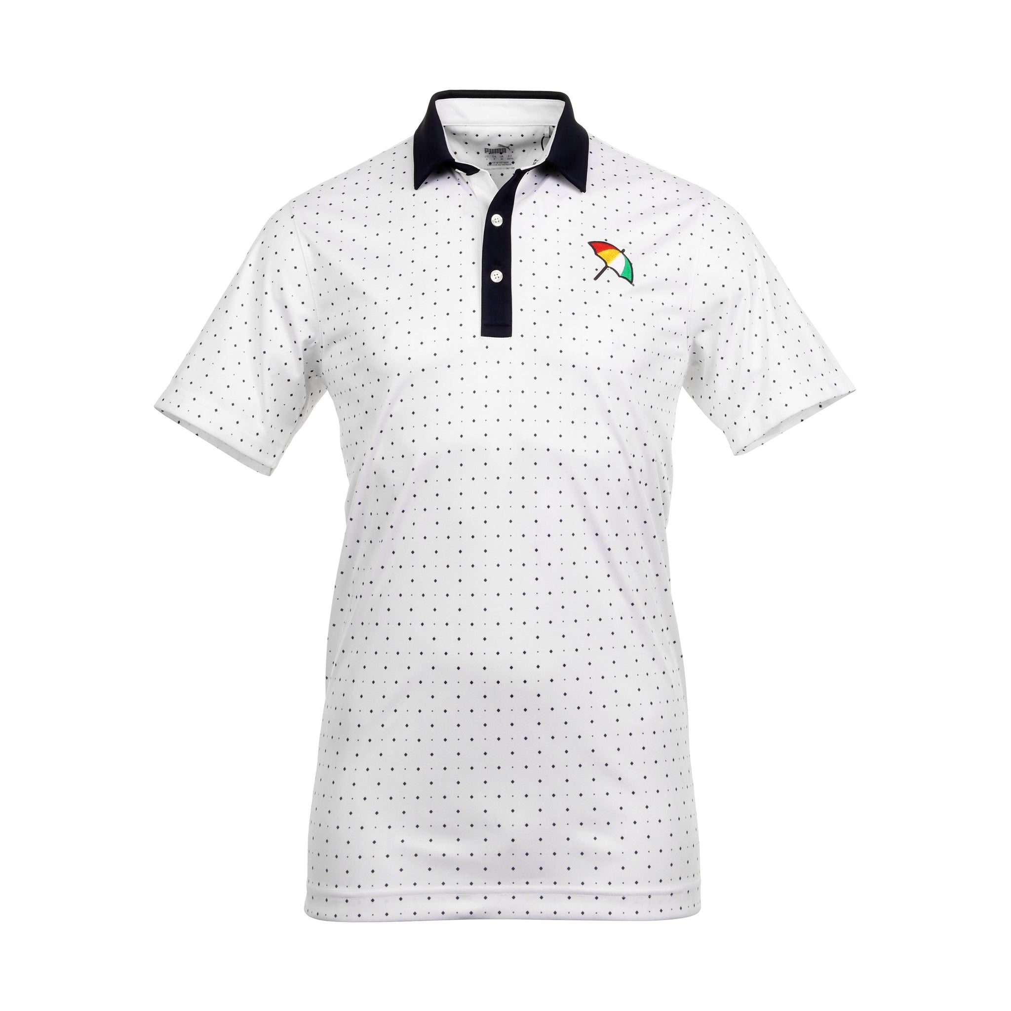Puma Golf API Collection Pure Geo Polo Shirt White Glow/Deep Navy 02