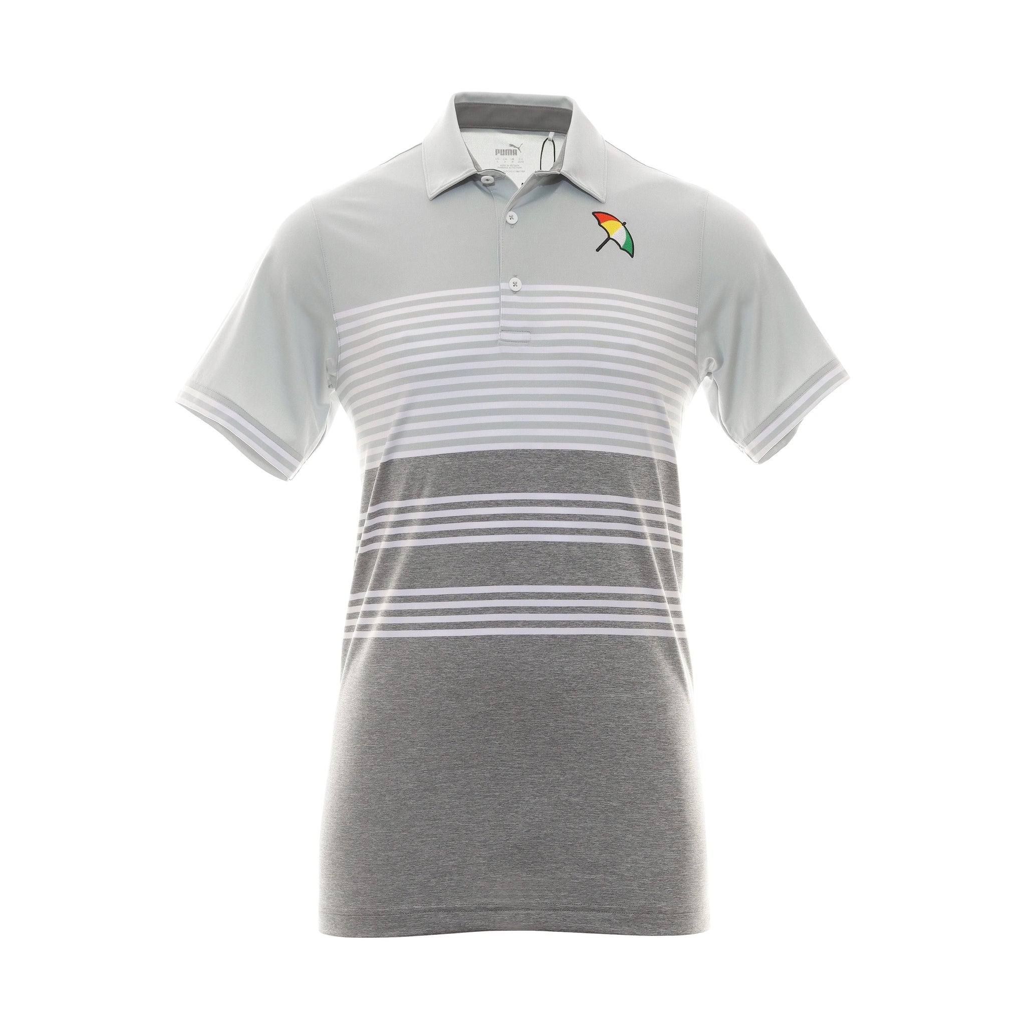 Puma Golf API Collection Track Polo Shirt High Rise/Quiet Shade Heather 01