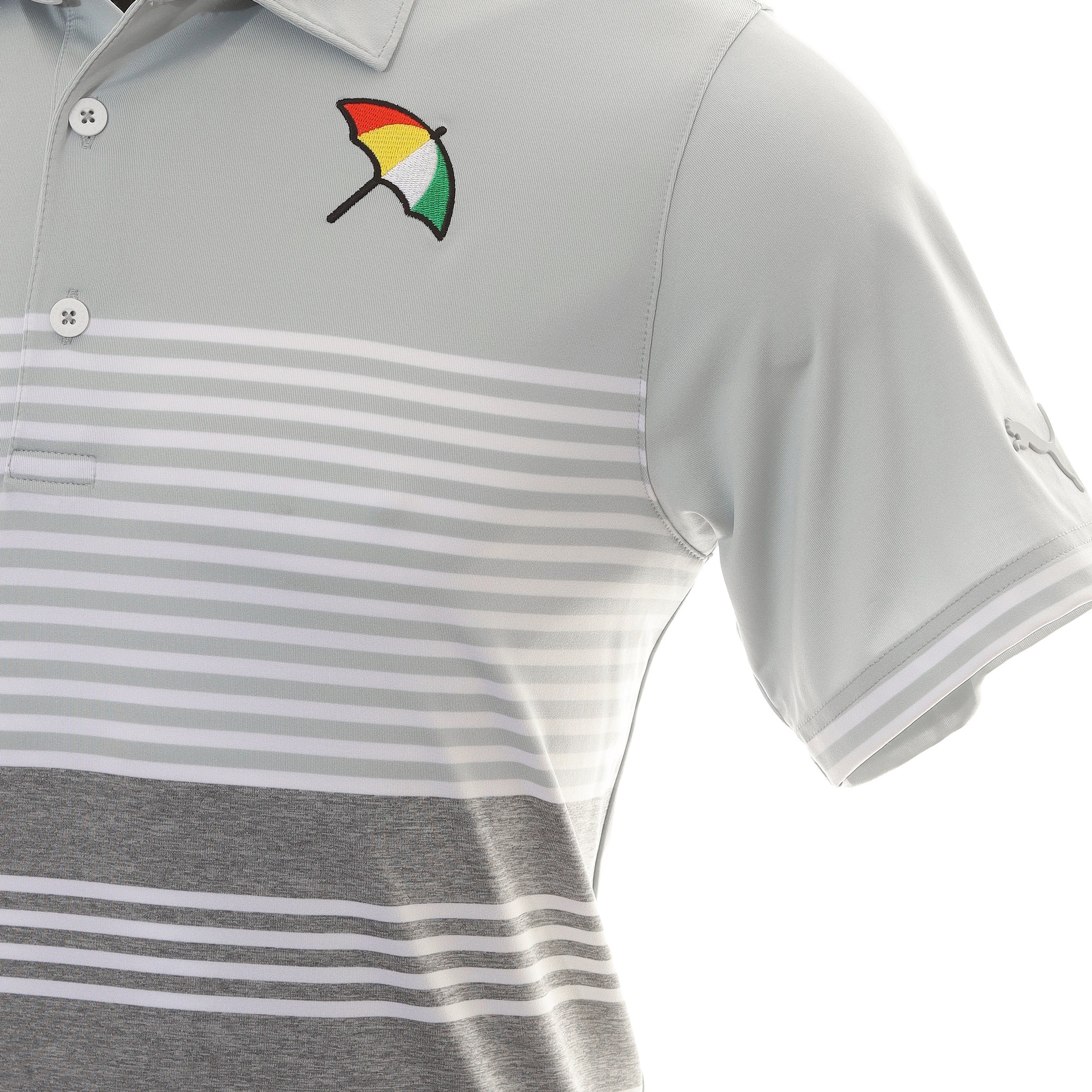 Puma Golf API Collection Track Polo Shirt High Rise/Quiet Shade Heather 01