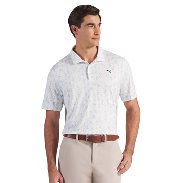 Puma Golf Cloudspun Argyle Bloom Polo Shirt