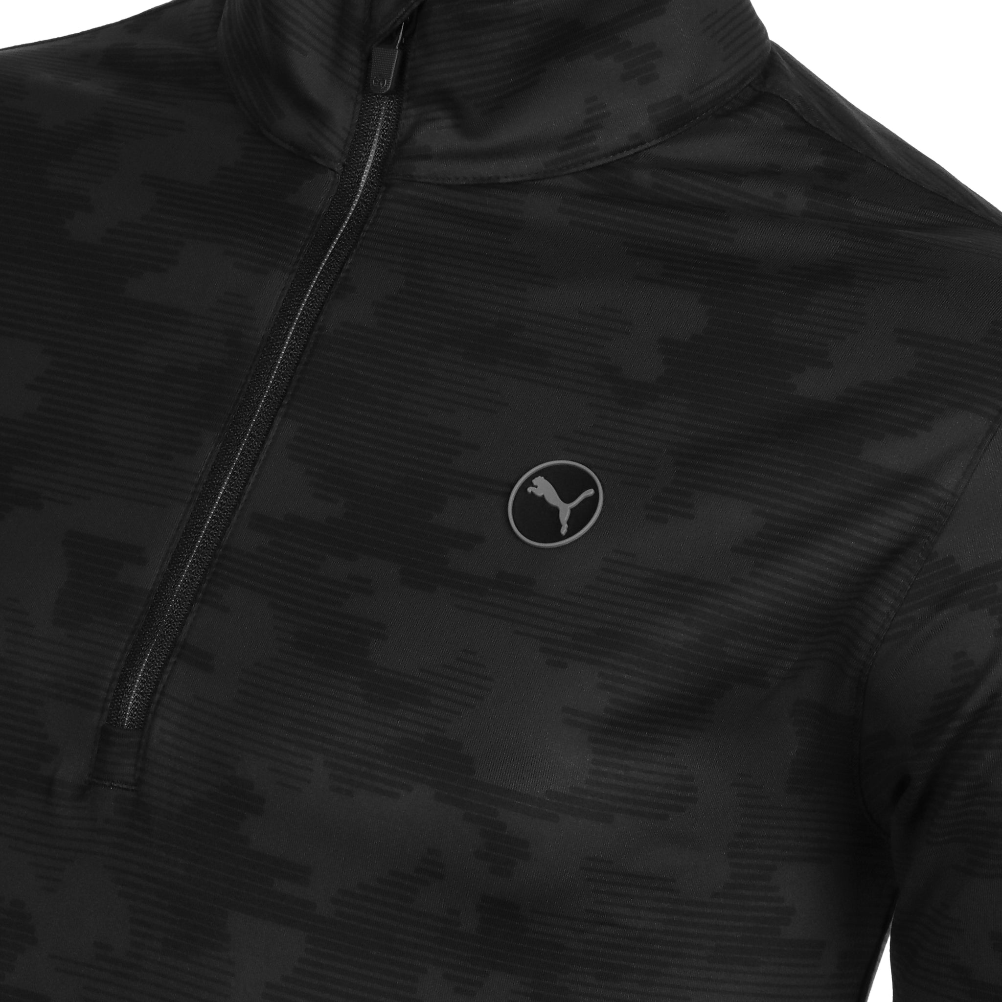 Puma Golf Cloudspun Camo 1/4 Zip Puma Black 01