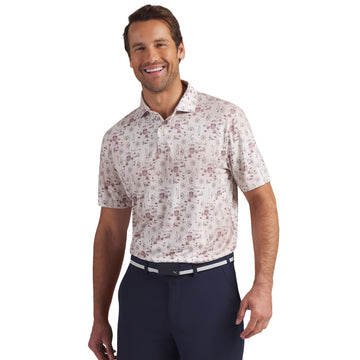 Puma Golf Cloudspun Coastal Claret Polo