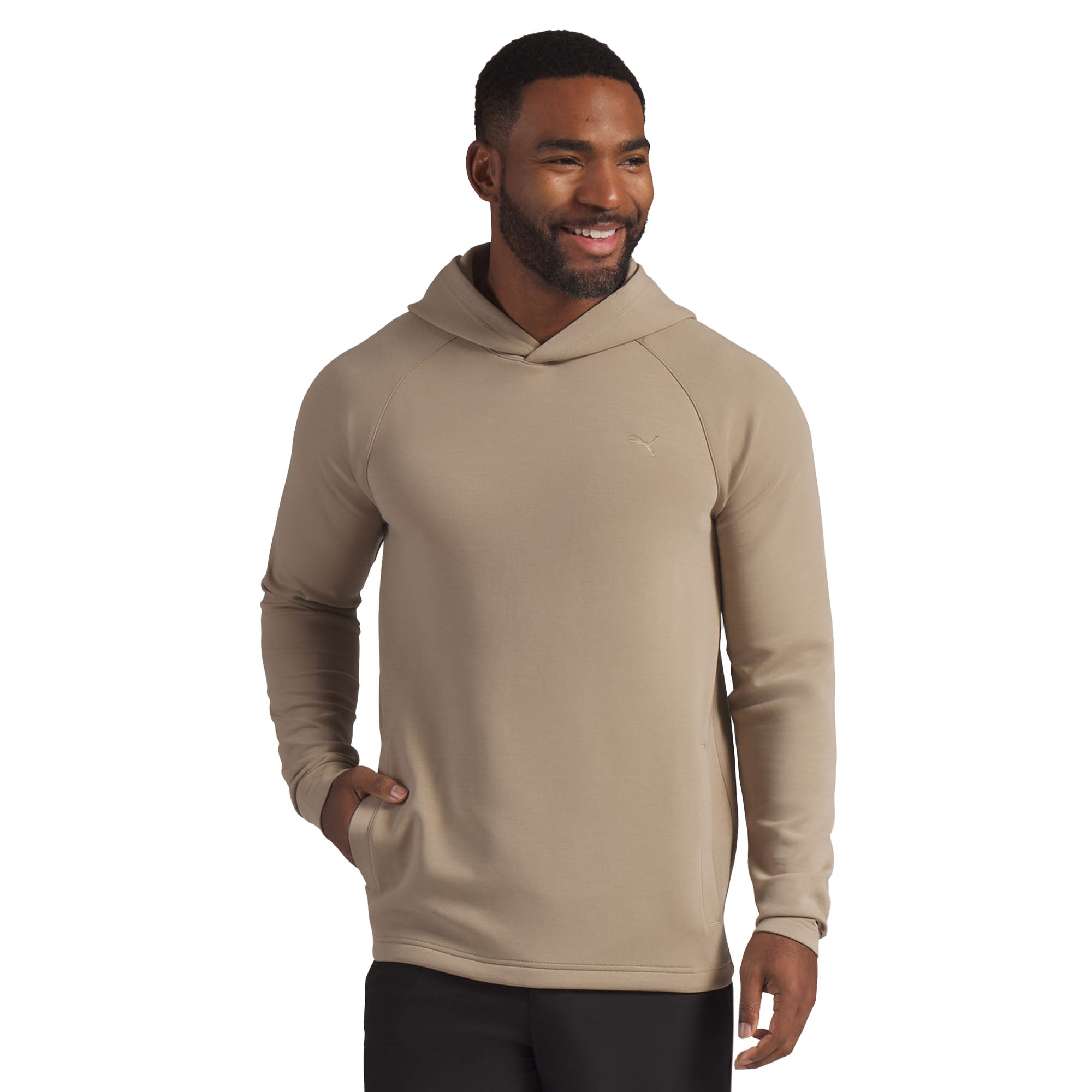 Puma Golf Cloudspun Fleece Hoodie- Warm White 01 - 635474-01