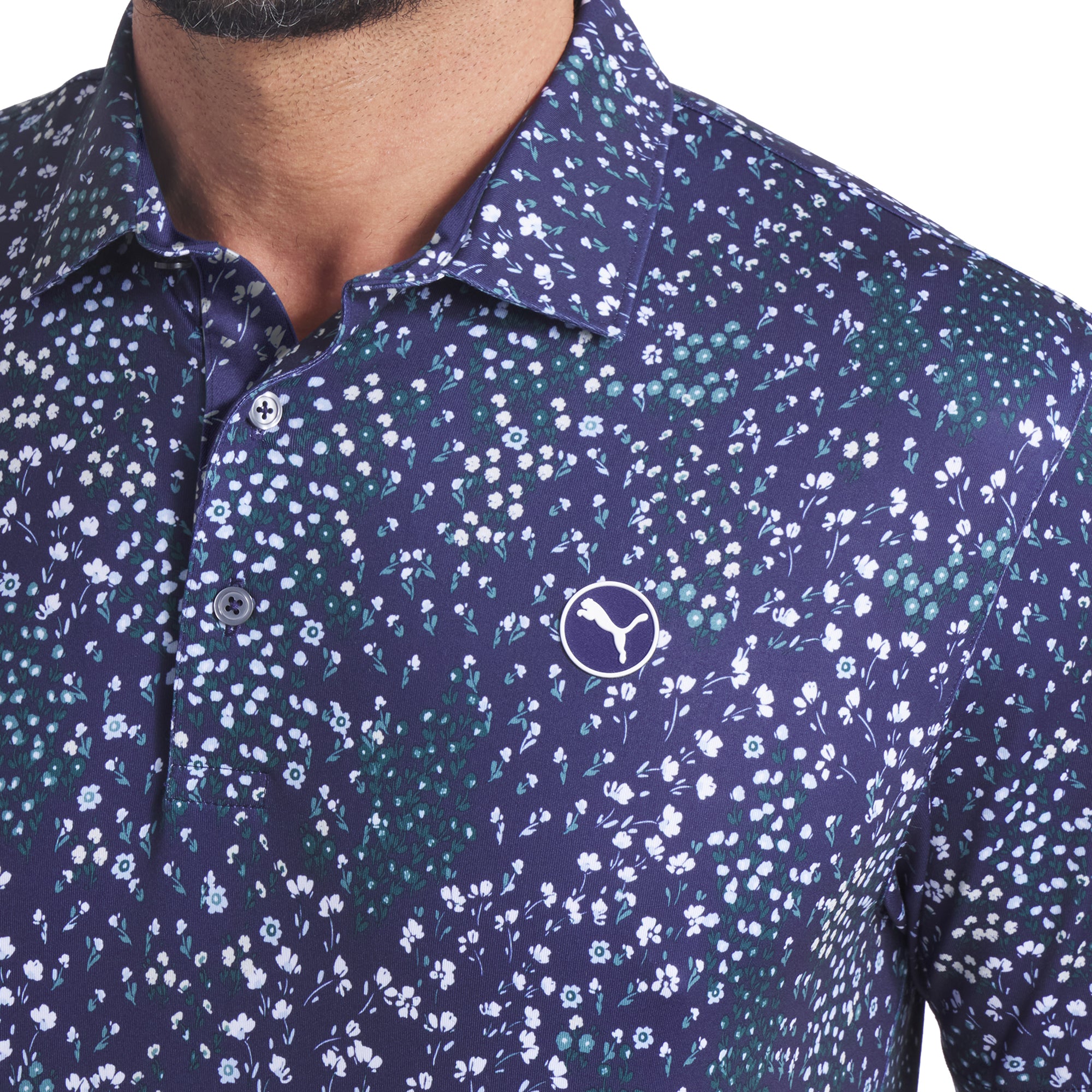 Puma Golf Cloudspun Garden Polo Shirt