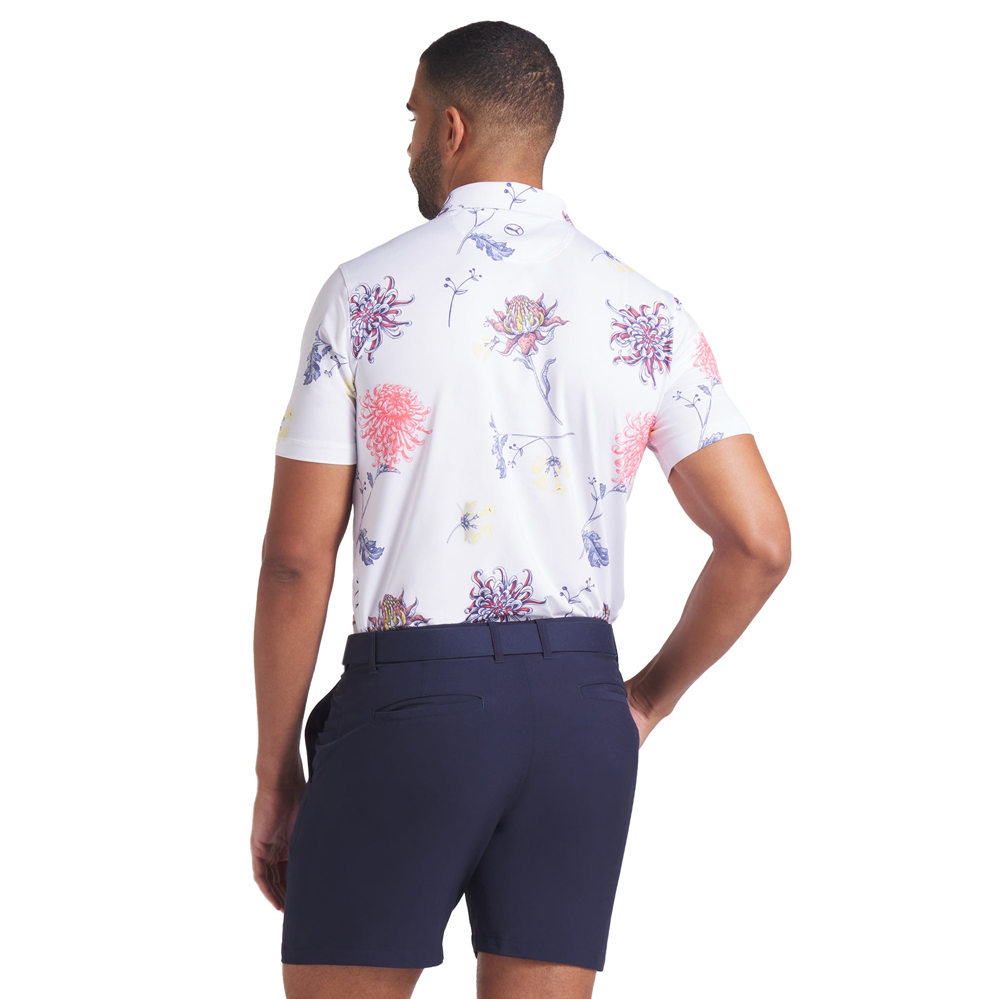 Puma Golf Dahlia Polo Shirt White Glow/Peach Frost 02