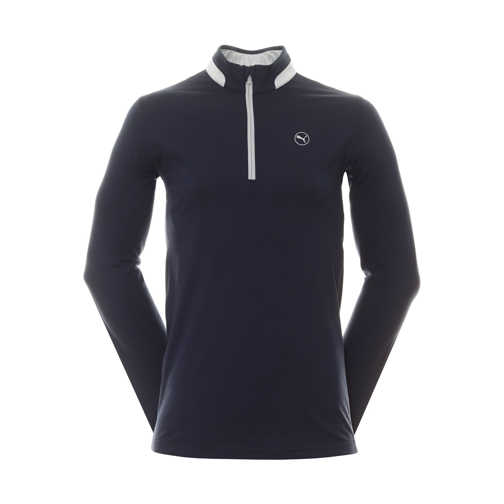 Puma Golf Lightweight 1/4 Zip Navy Blazer/Ash Grey 05