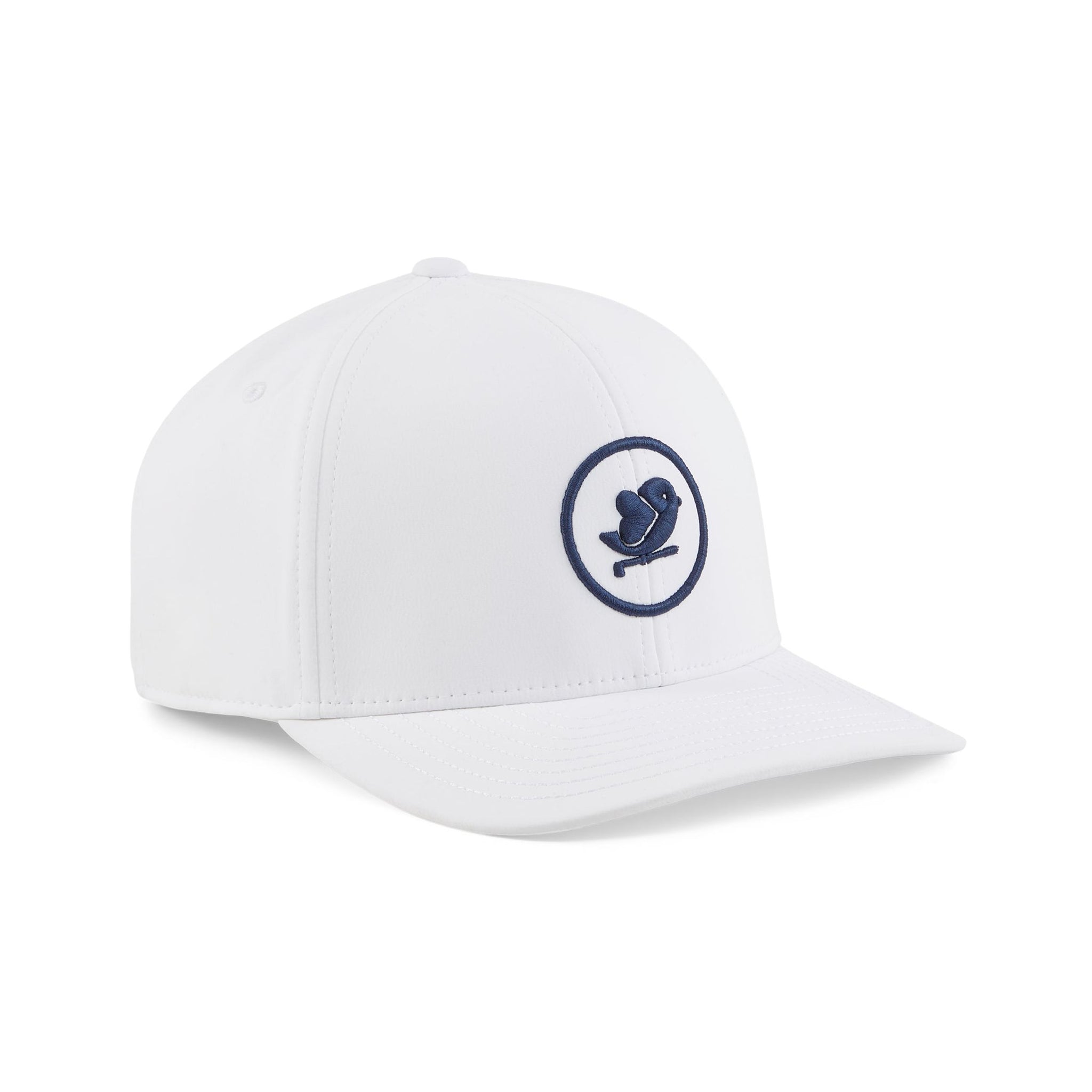 Puma Golf Love Golf Tech Snapback Cap White Glow/Deep Navy 01 