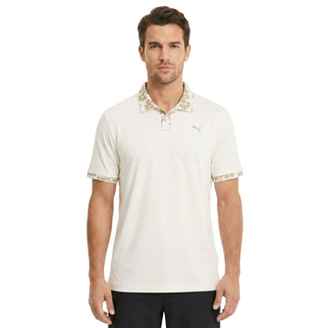 Puma Golf Modalon Floral Rib Polo Shirt