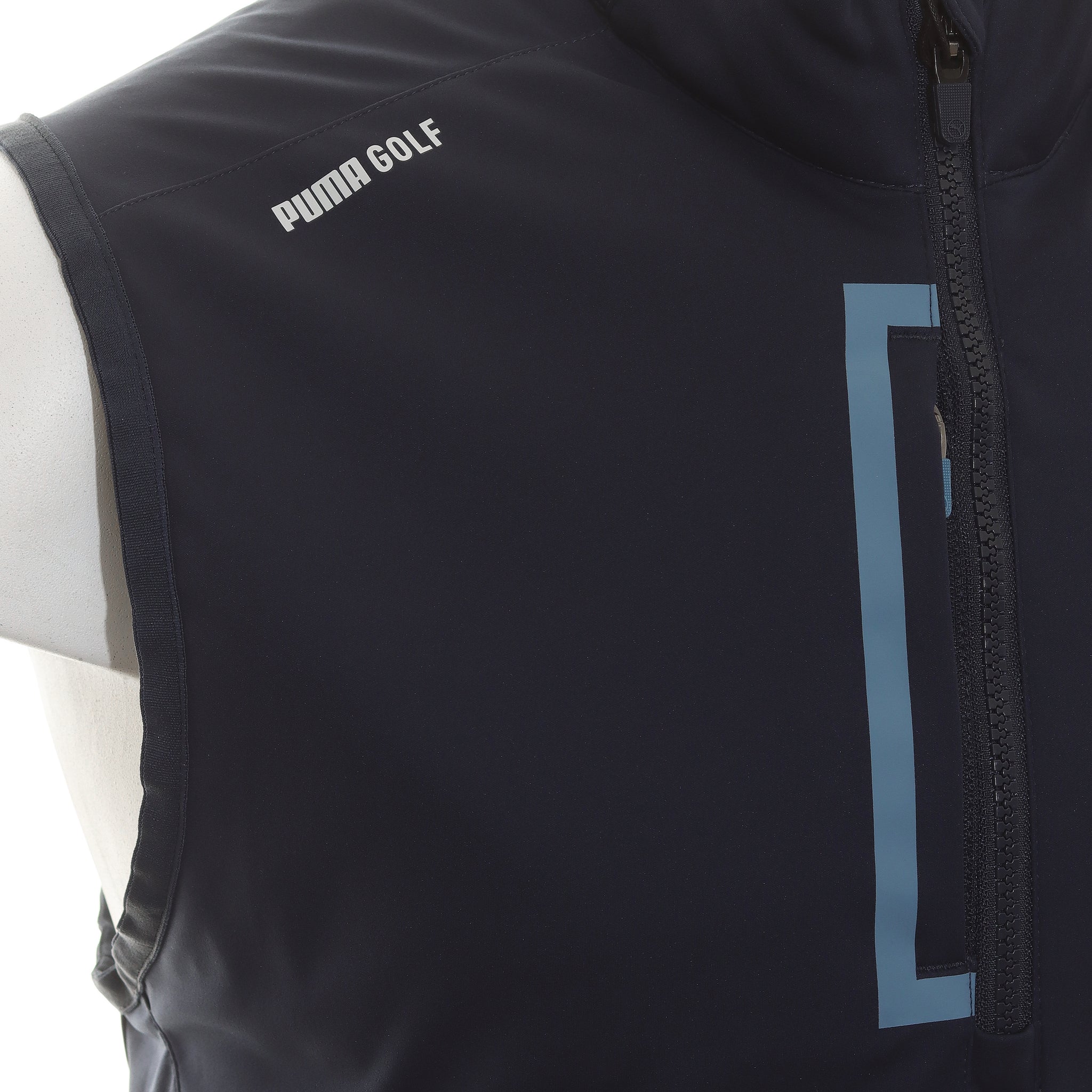 Puma Golf Momentum Wind Vest Navy Blazer/Deep Dive 02