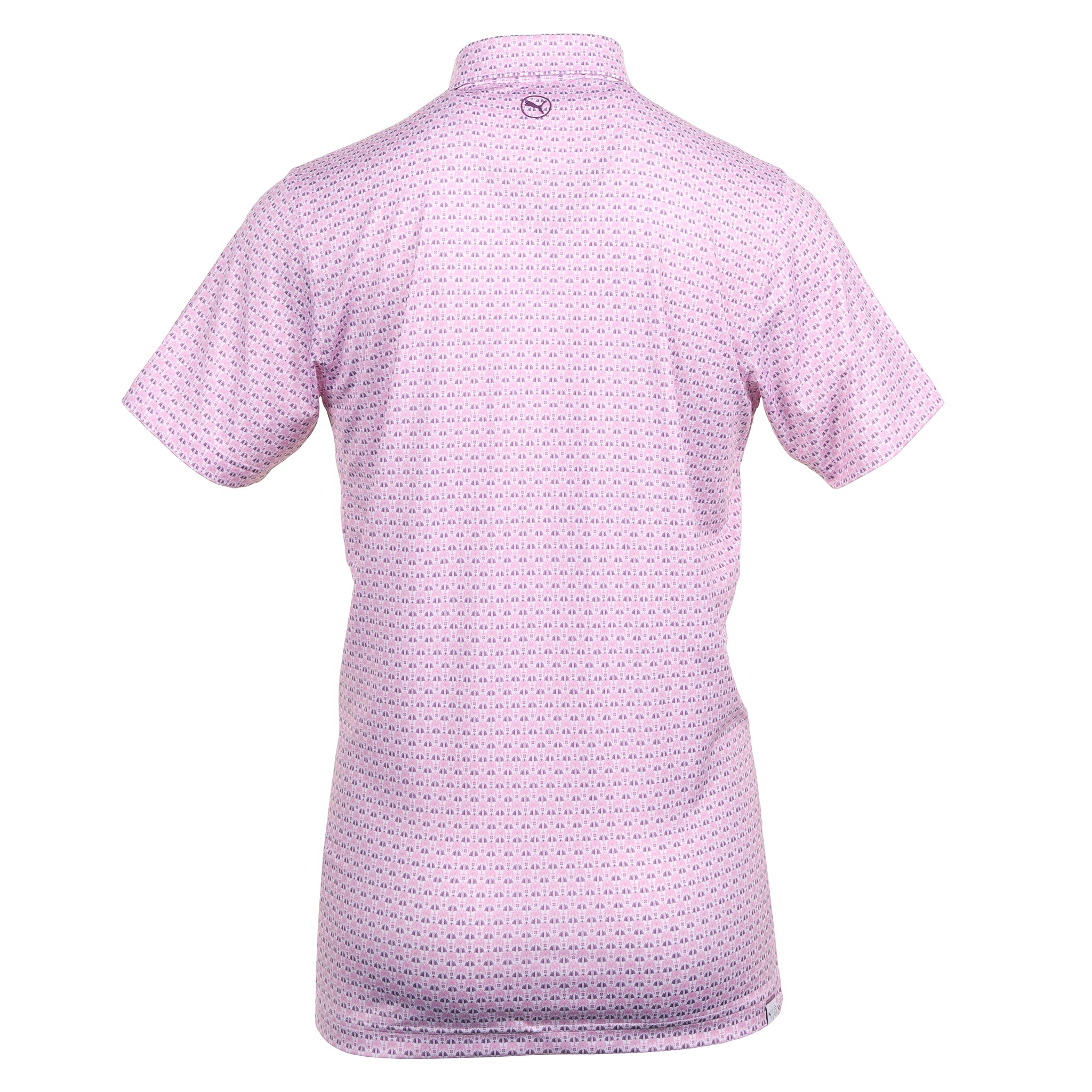 Puma Golf Palm Deco Polo Shirt 624477 Crushed Berry Pink Icing 01 ...