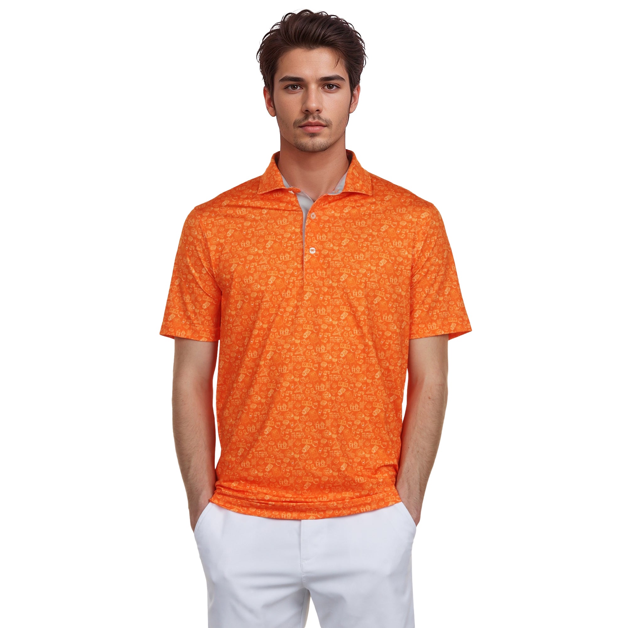 Puma Golf Peach Stand Polo Shirt