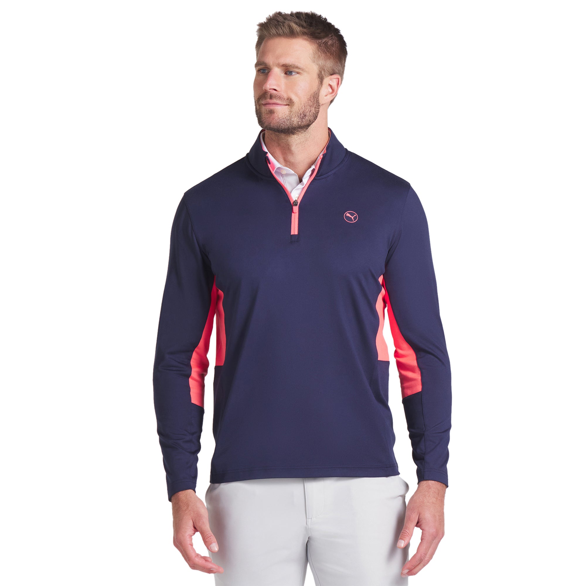 Puma Golf Pure 2.0 1/4 Zip Deep Navy 04