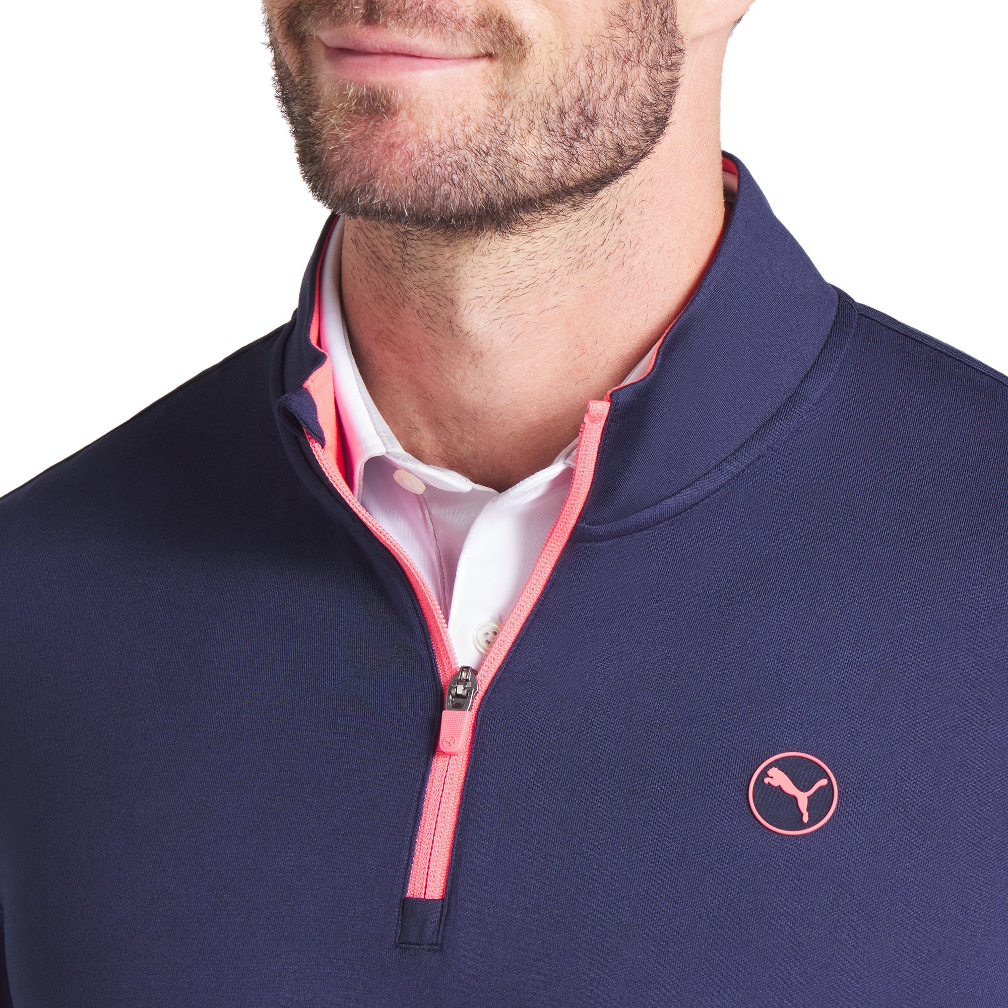 Puma Golf Pure 2.0 1/4 Zip Deep Navy 04