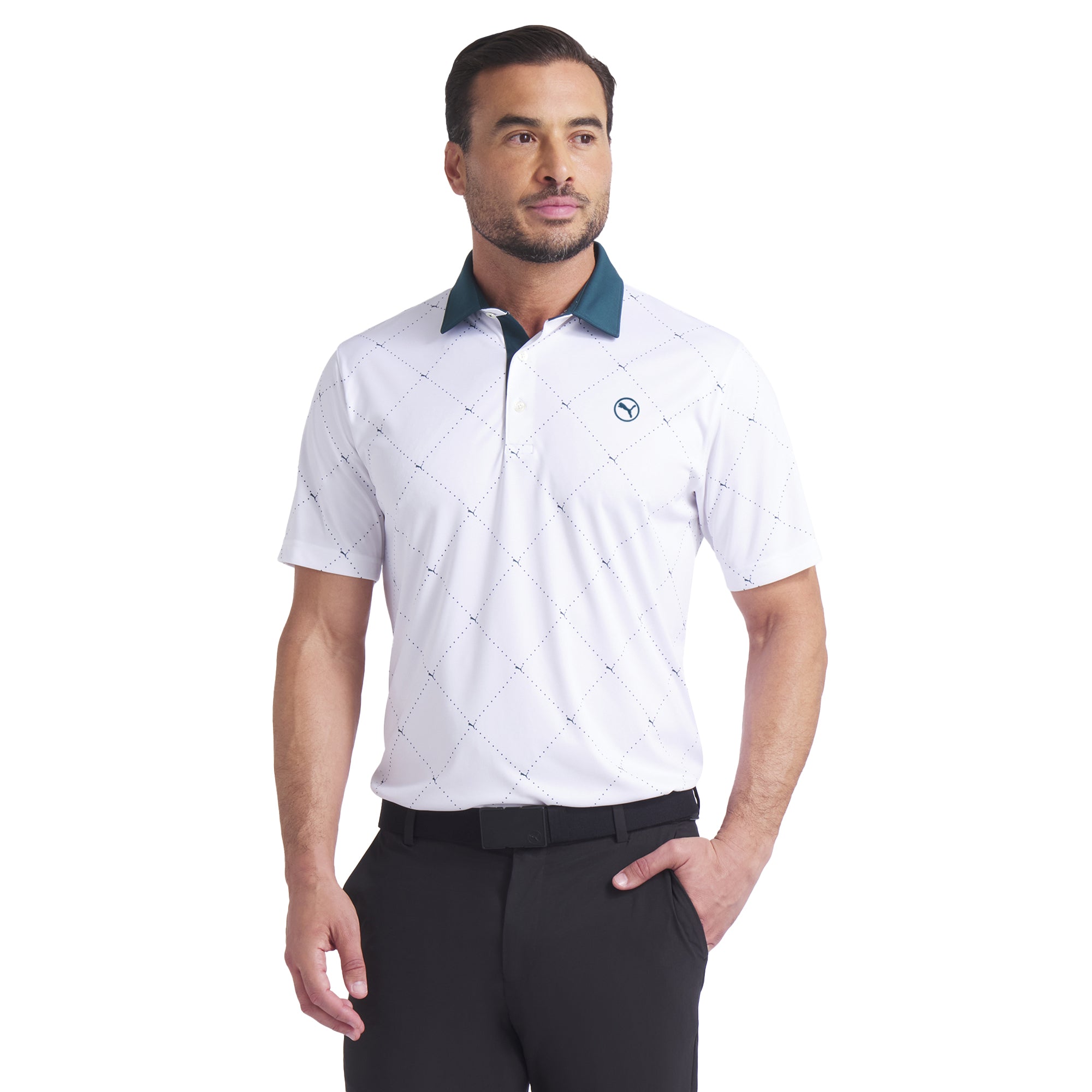 Puma Golf Pure 2.0 Argyle Polo Shirt