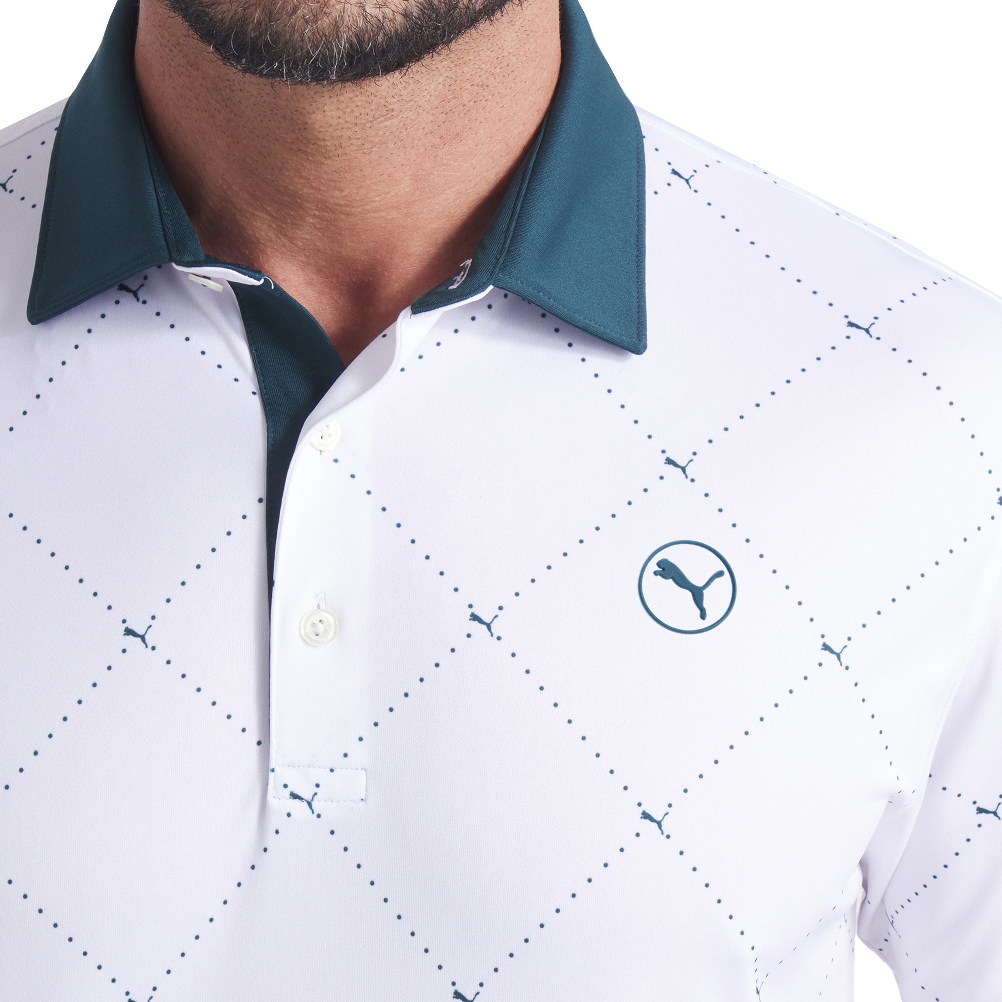 Puma Golf Pure 2.0 Argyle Polo Shirt